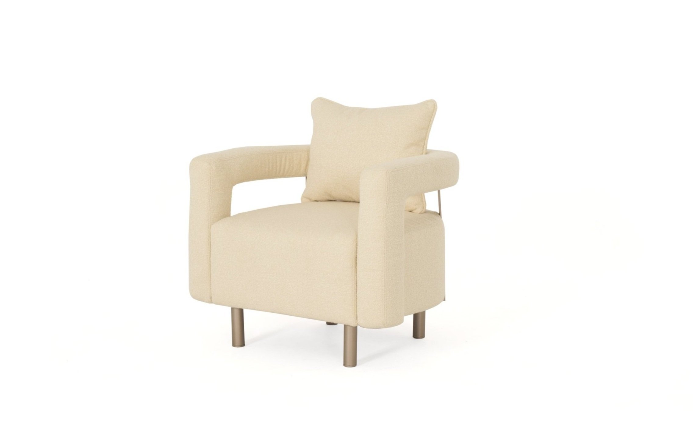 Right side Stylish metal lounge chair