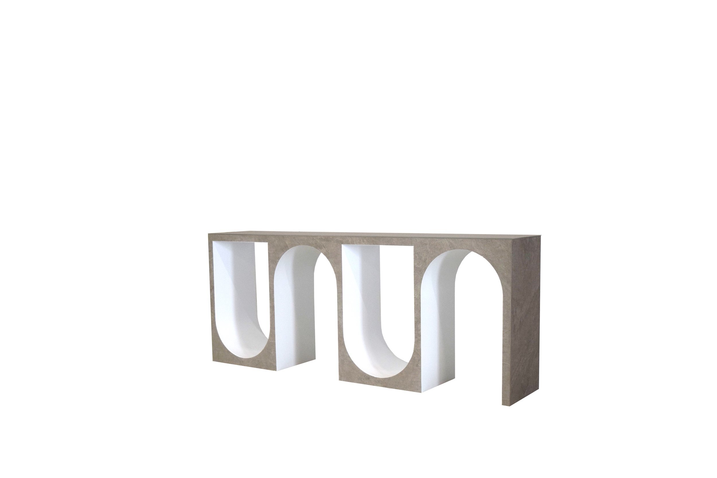 Upsy Daisy sideboard’s angled front-left perspective