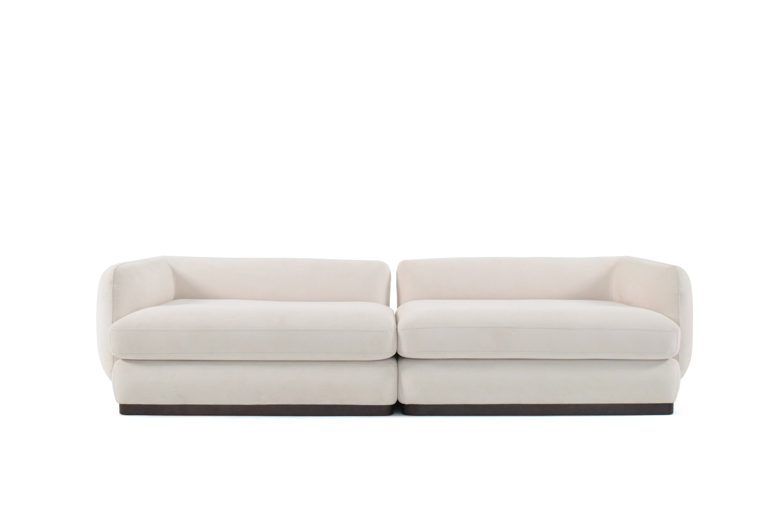 Front view of Alpha modular sofa sectional