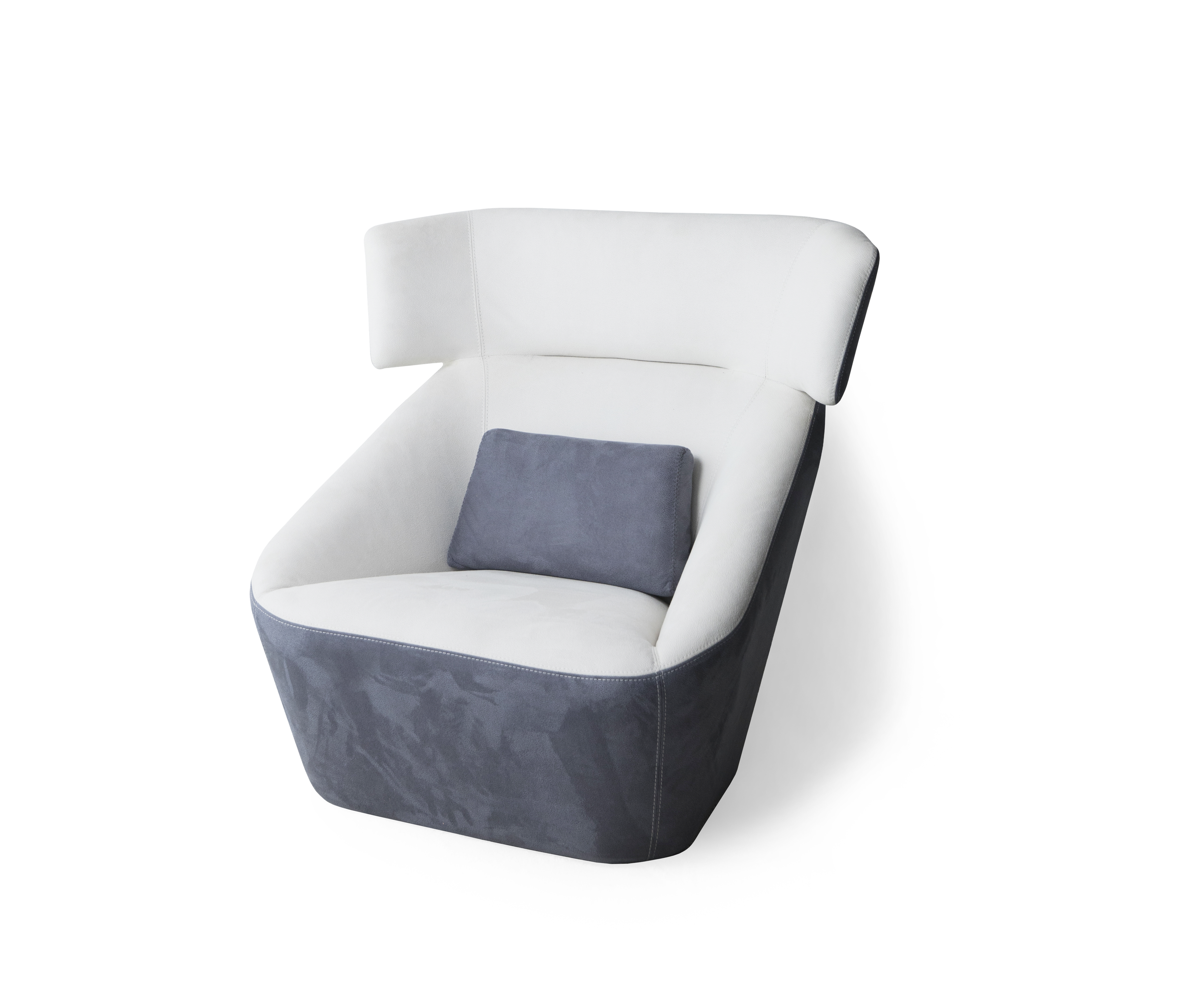 Front side Close-up of the Spencer King modern Armchair