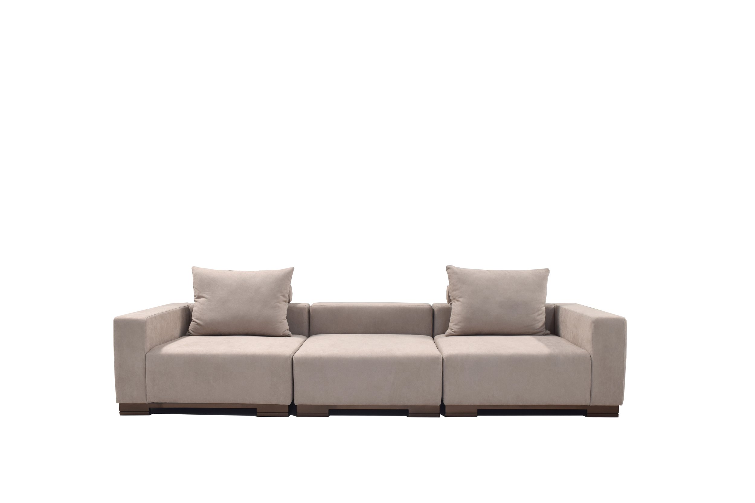 Front side Leather sofa sectionals
