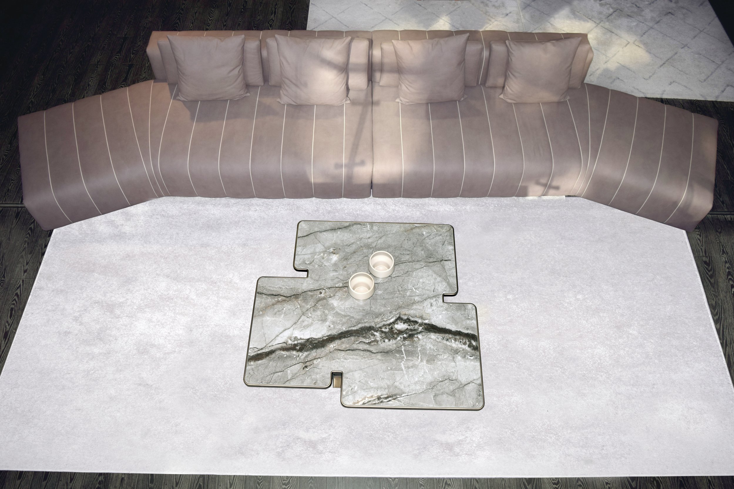 Able Adore Italian comfort sofa design top view