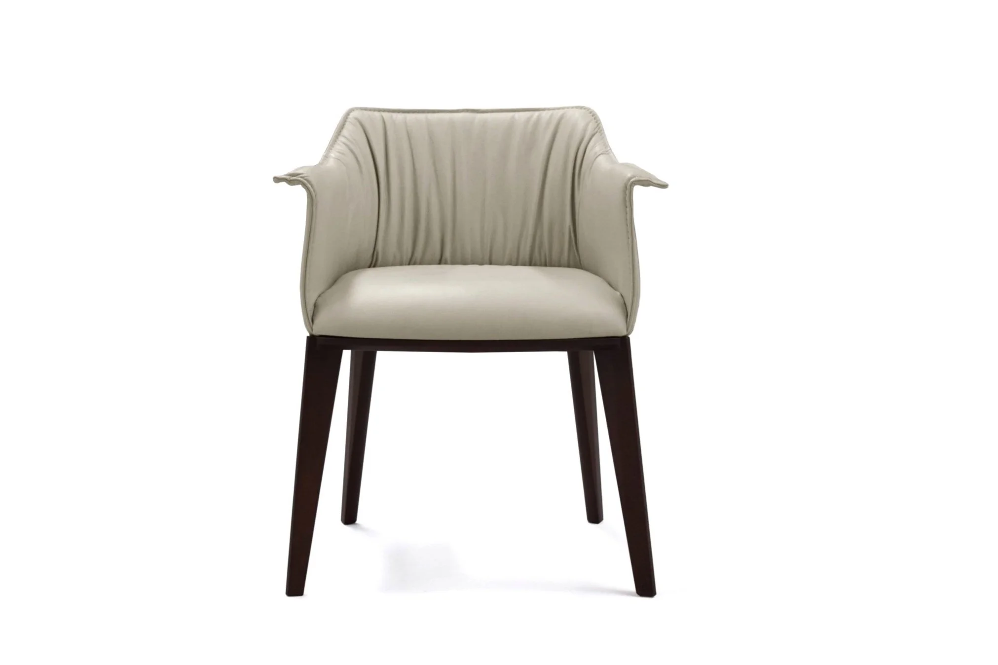 Front view of Greg modern dining chair