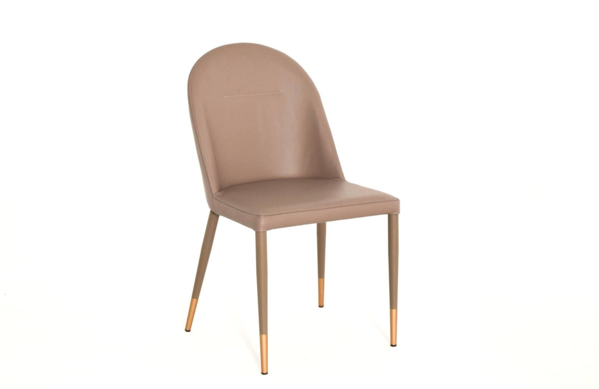 Side Close-up of metal leg design Adele chair