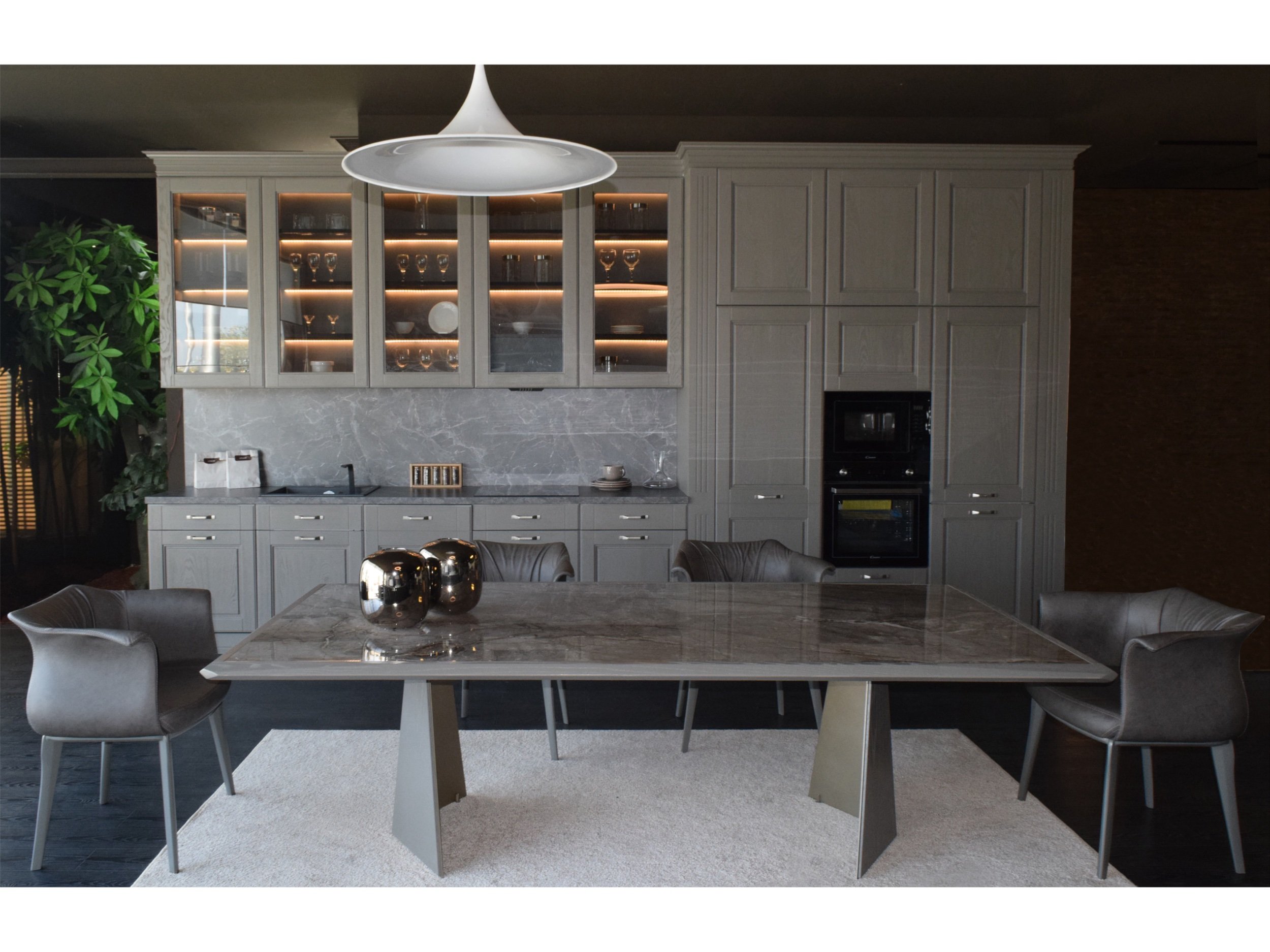 Amphora DC chair positioned in a contemporary dining space