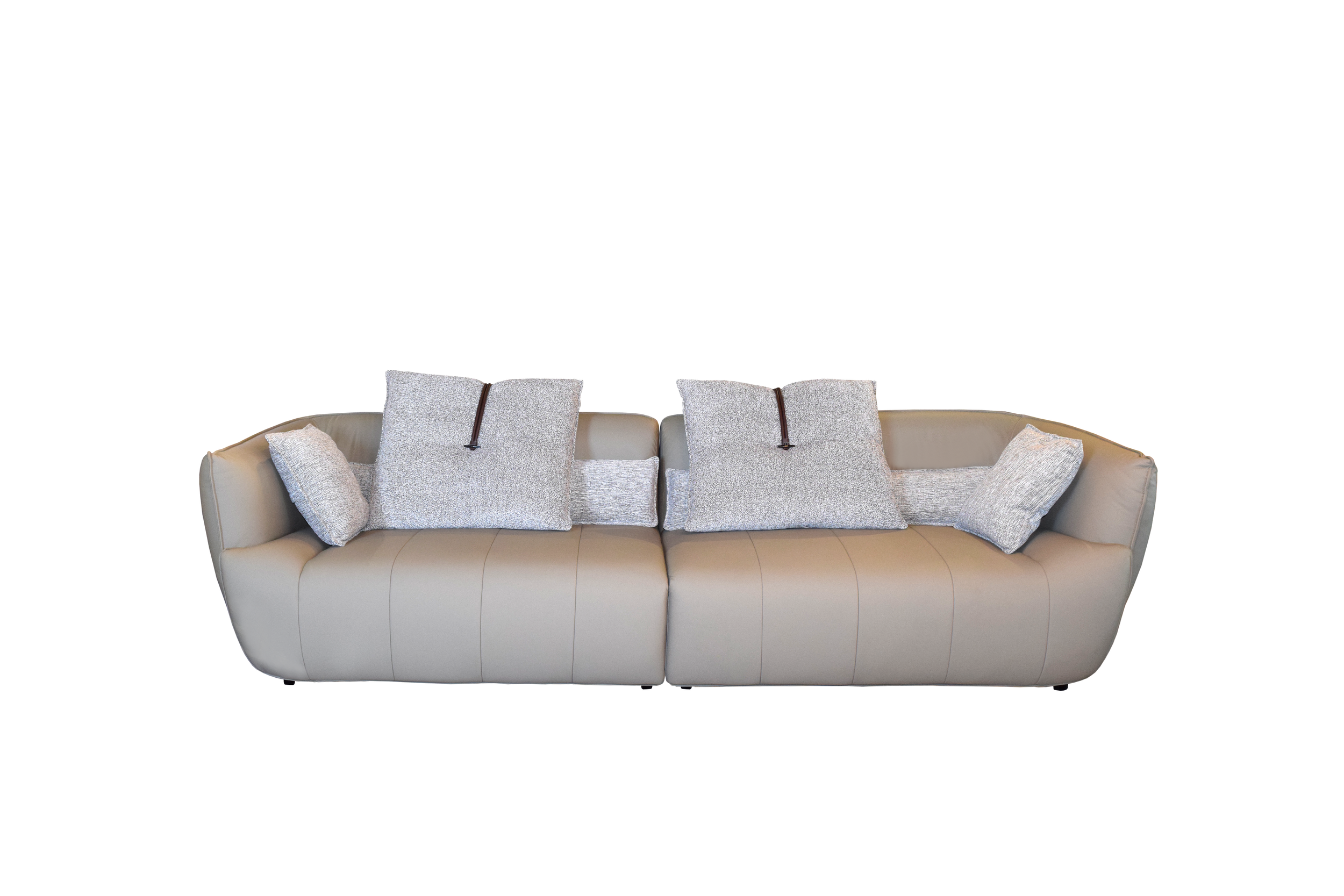 Front view of Allure modular luxury 2 seater sofa