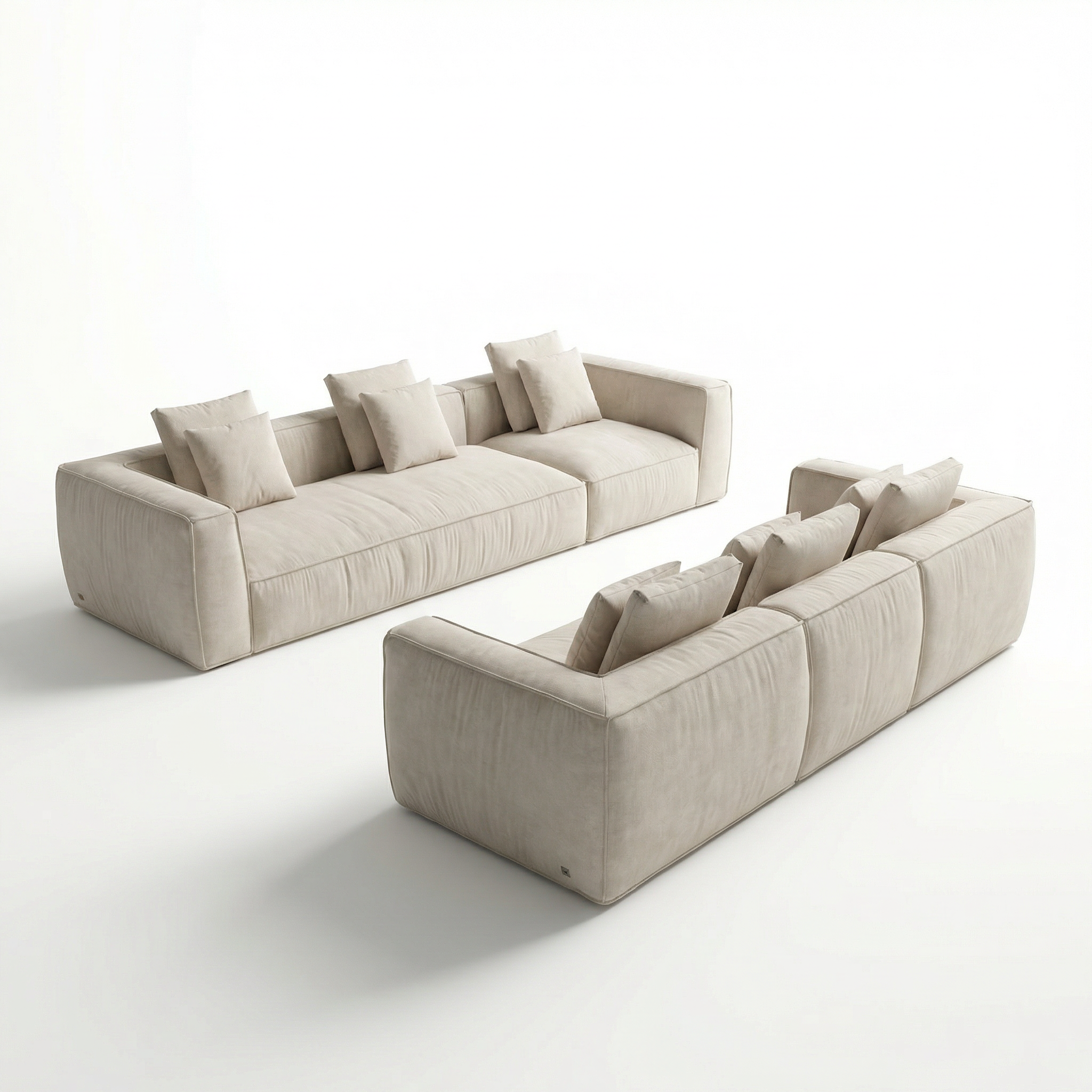 Annette Modular Sofa Sectional-Modern Sectional Sofa With Chaise Lounge ...