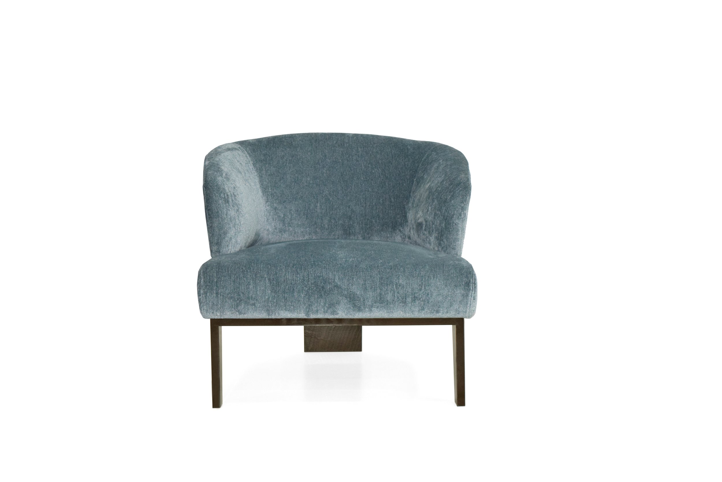 Front view of classic Mireille armchair