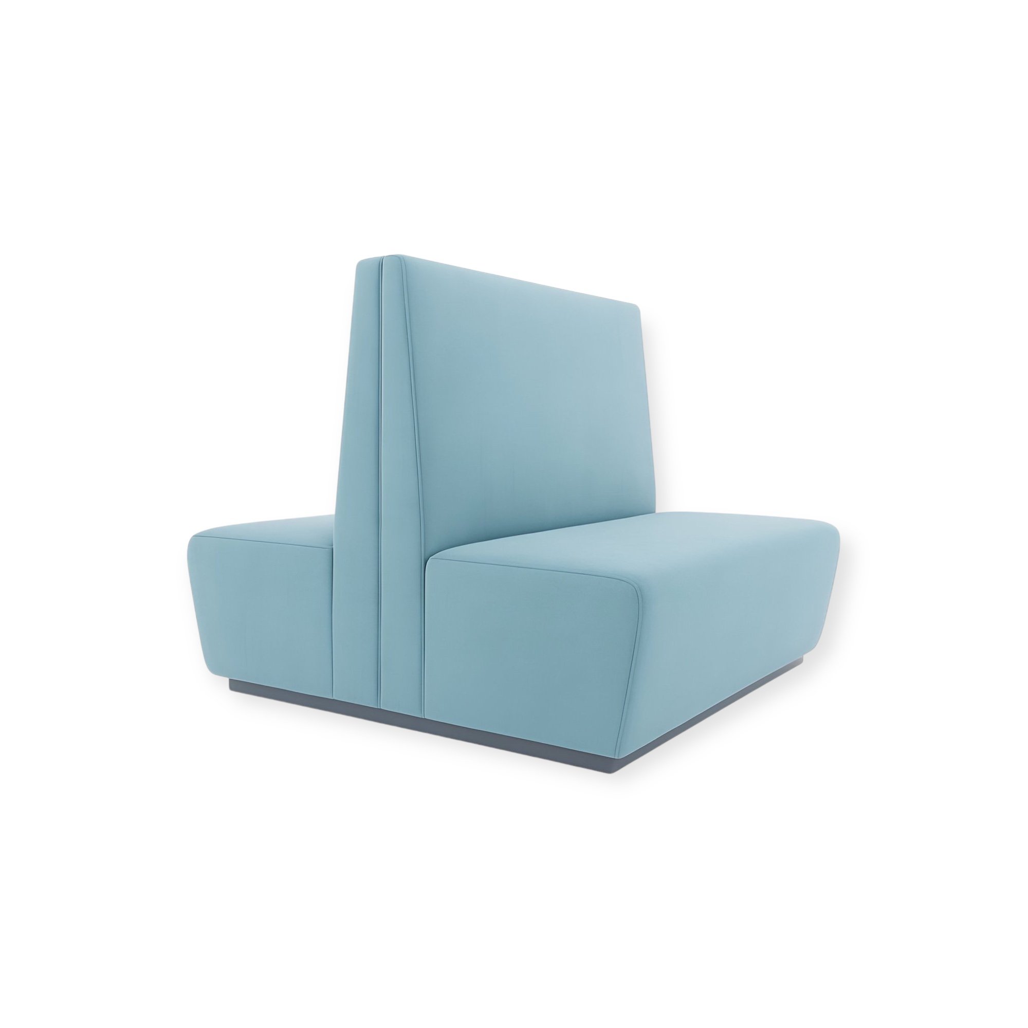 Side profile of Miami leather sofa