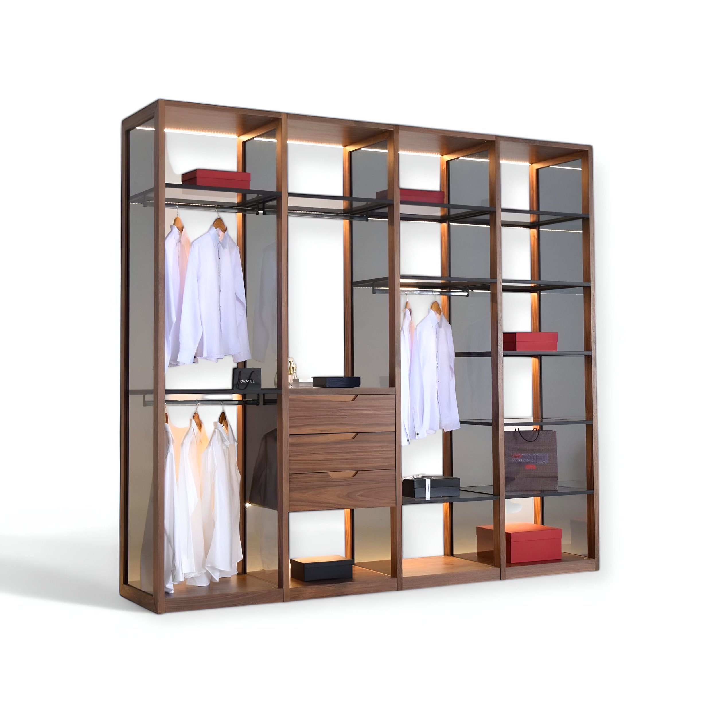 Contemporary wardrobe with sliding doors