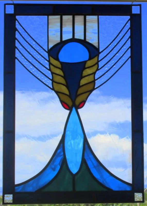 unique stained glass abstract