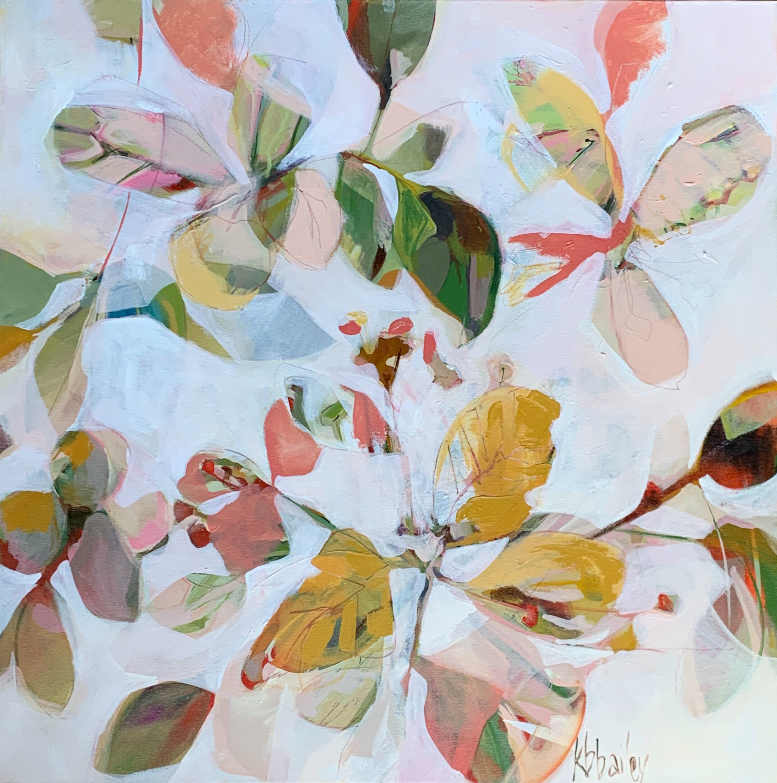 Coral Leaves and Blossoms