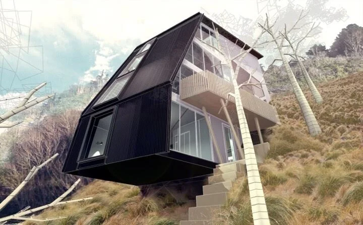 Cliff-hanger Home No Problem for Powerglide Elevators