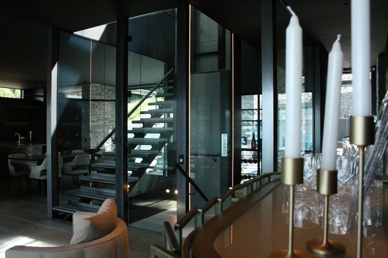 Lift as a sculptural element