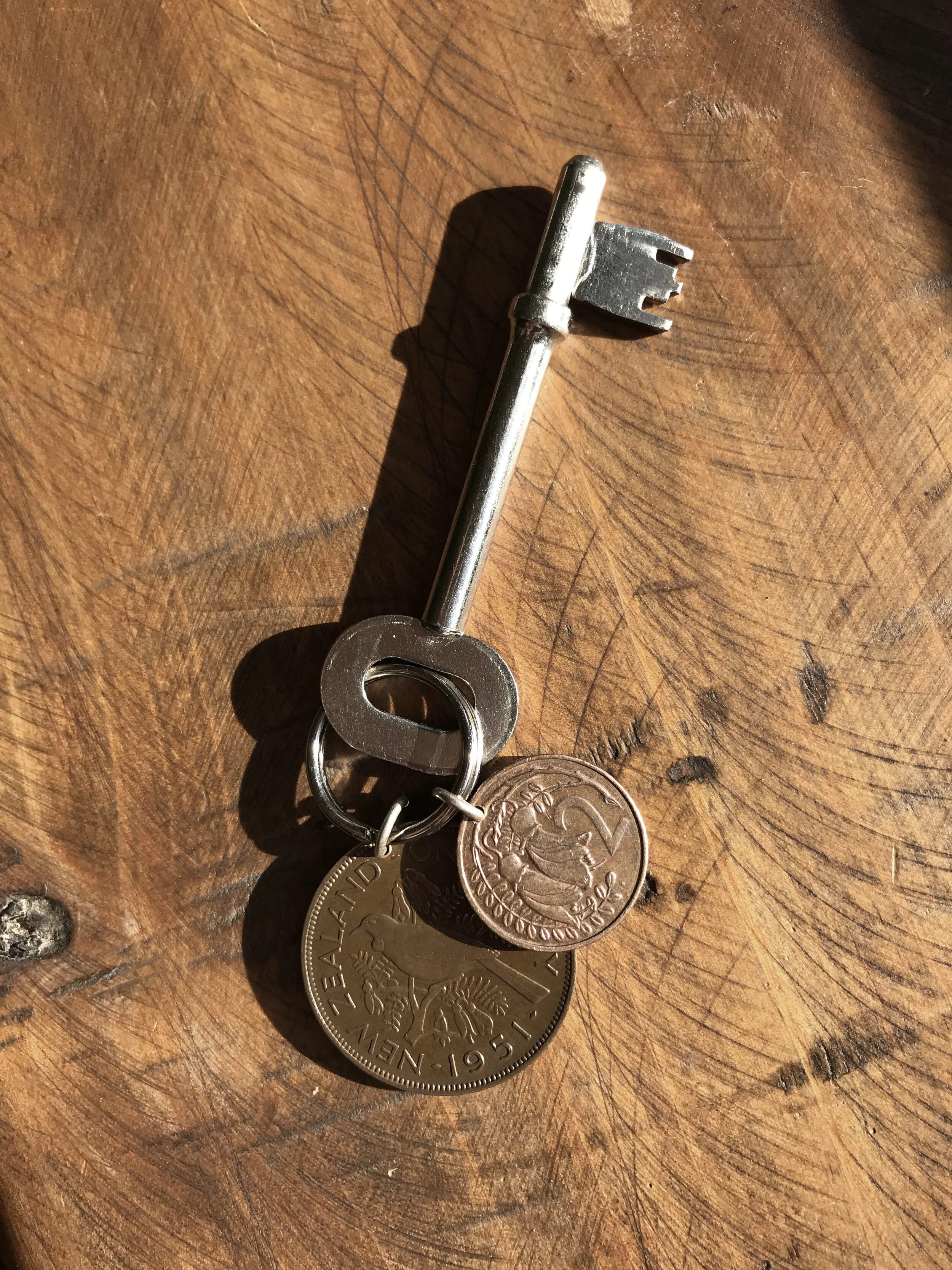 NZ Coin Keyring, Double the Charm
