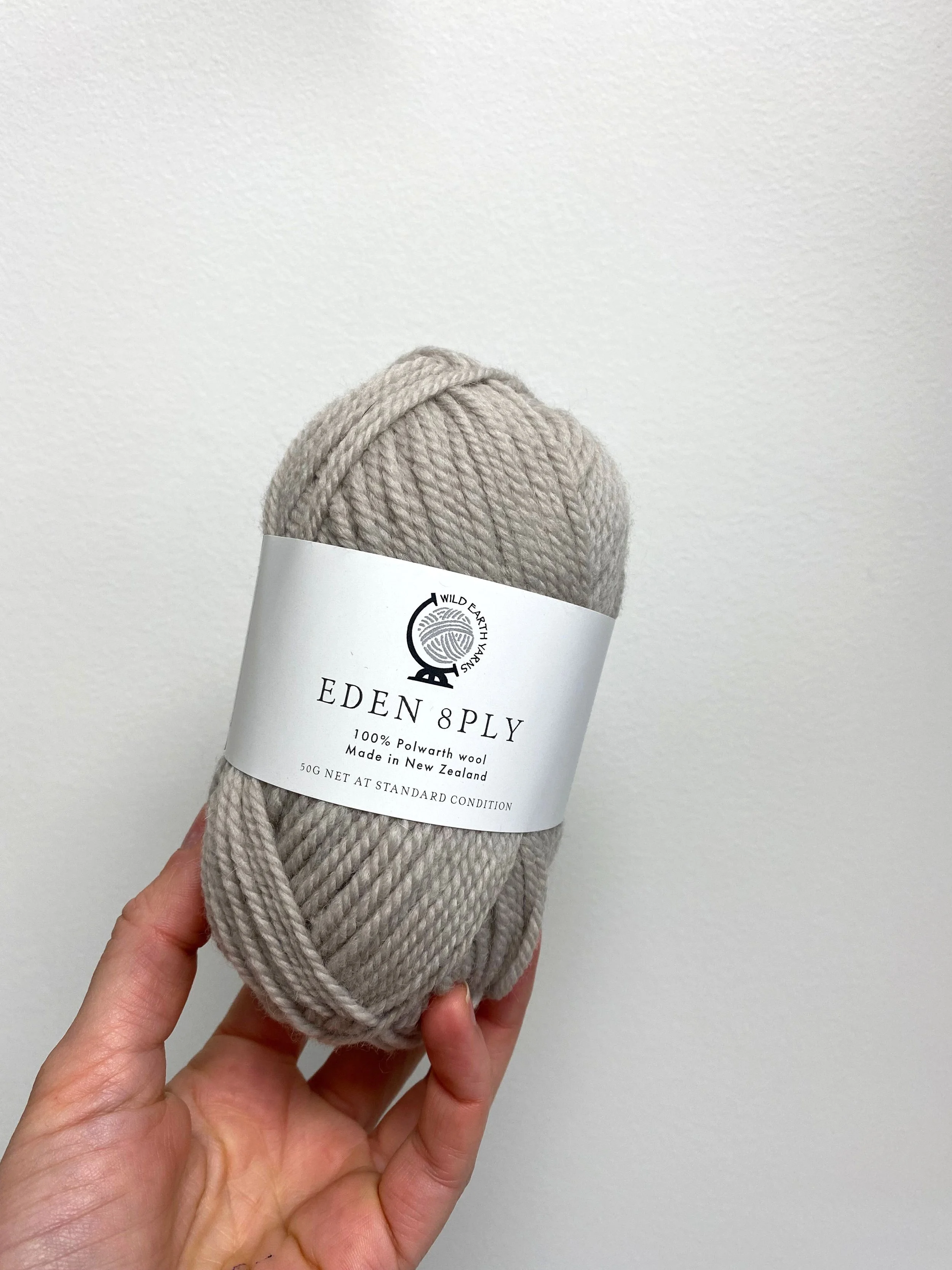 DK Eden 100% NZ Polwarth Wool 50g - Dove