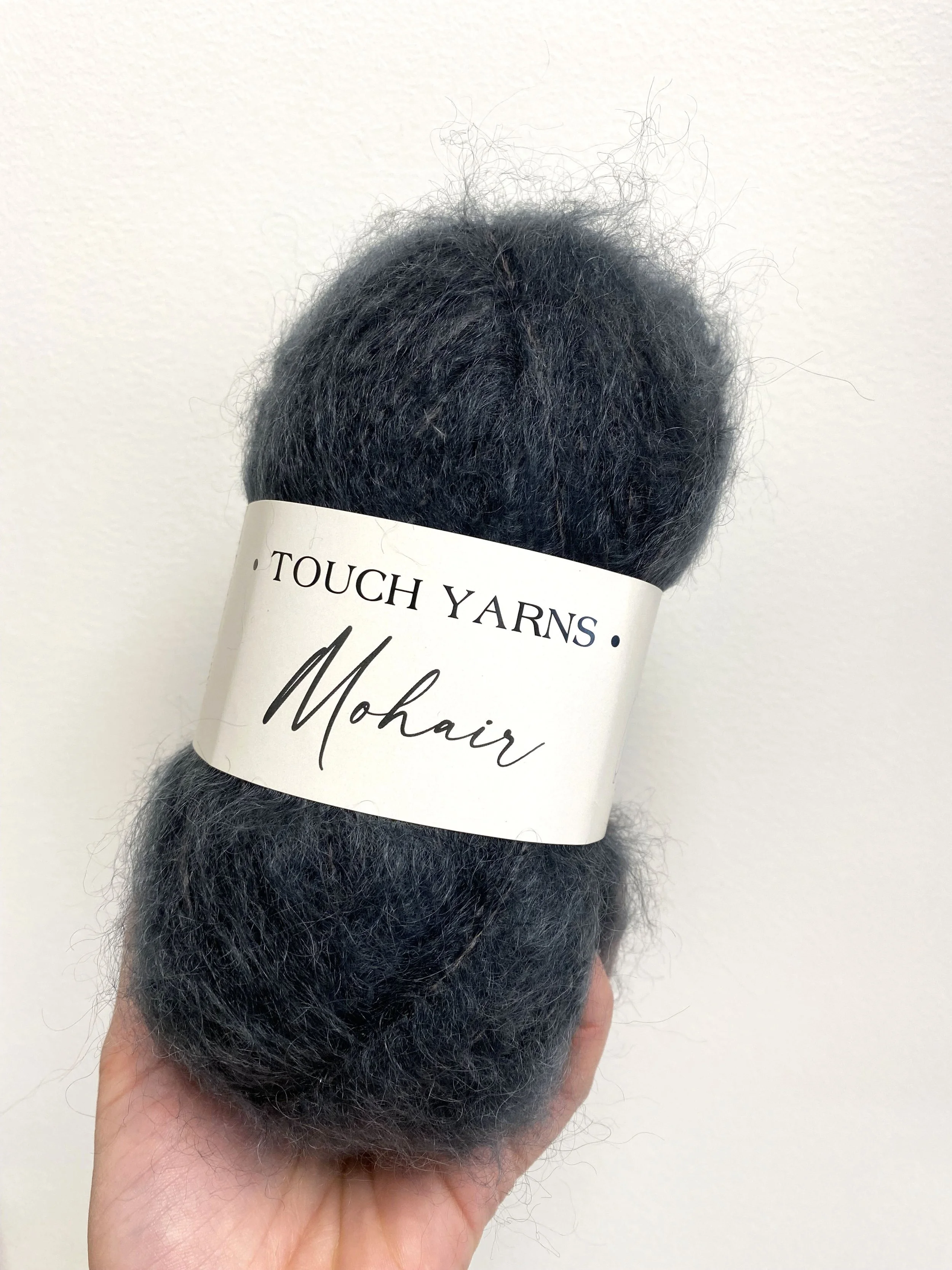 Mohair & Merino Wool Yarn 12ply - Charcoal