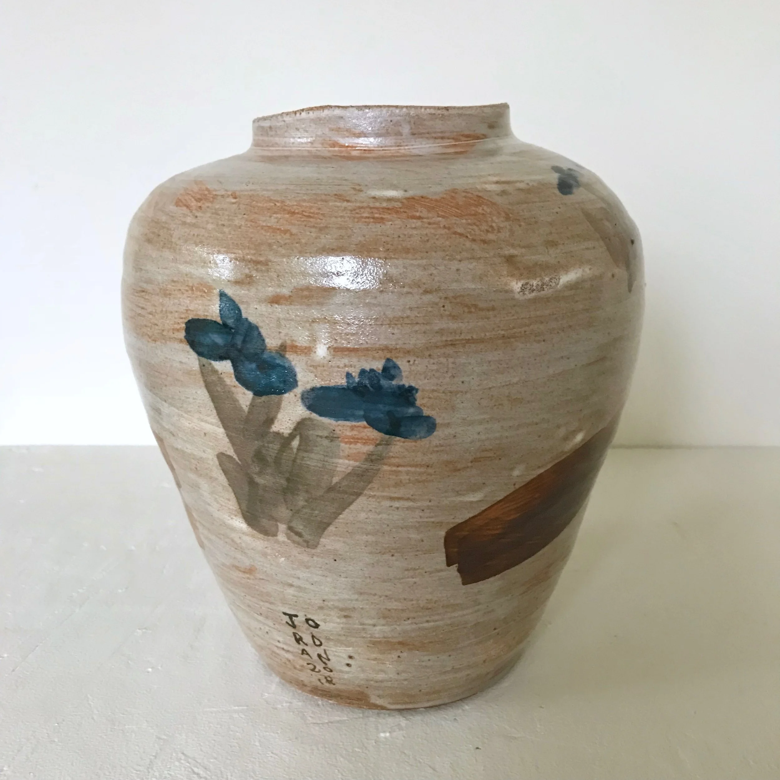 Vase with Iris and Bridges 9%22 - 6.jpg