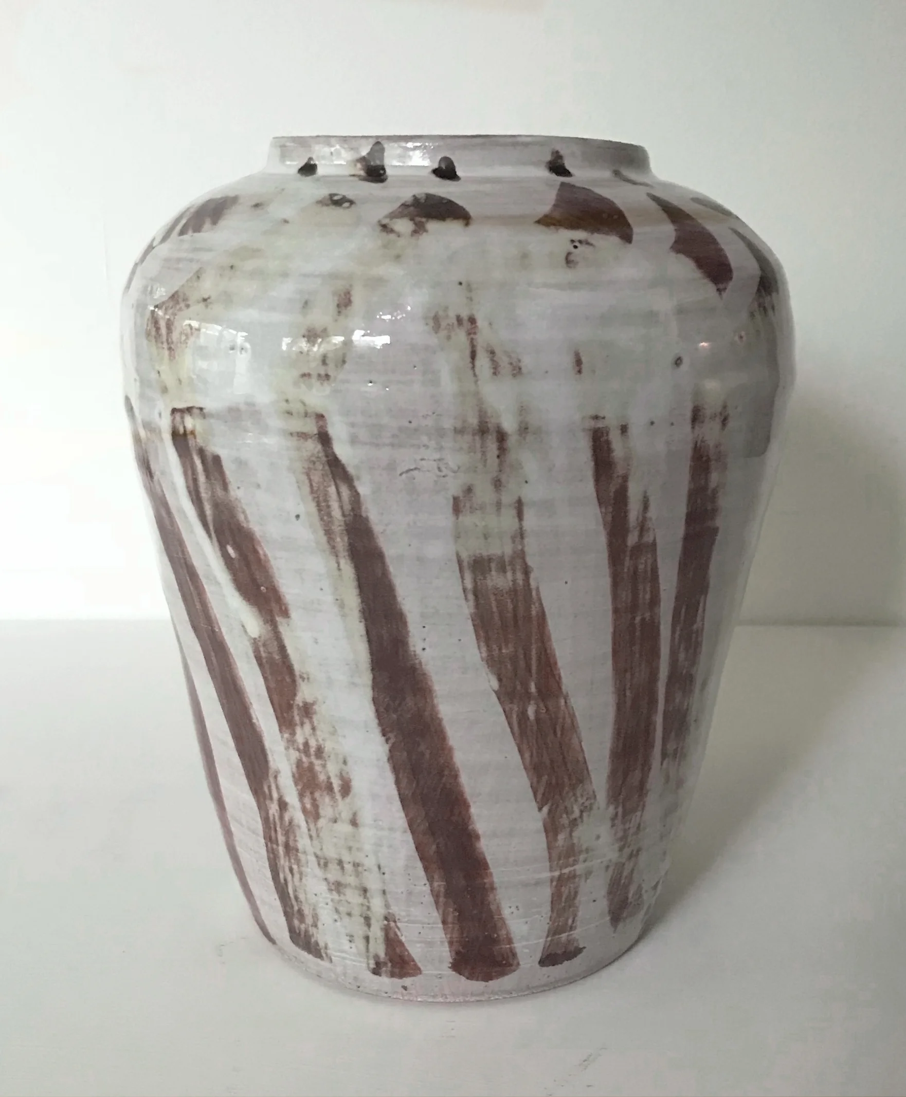 Vase with Iron Stripes