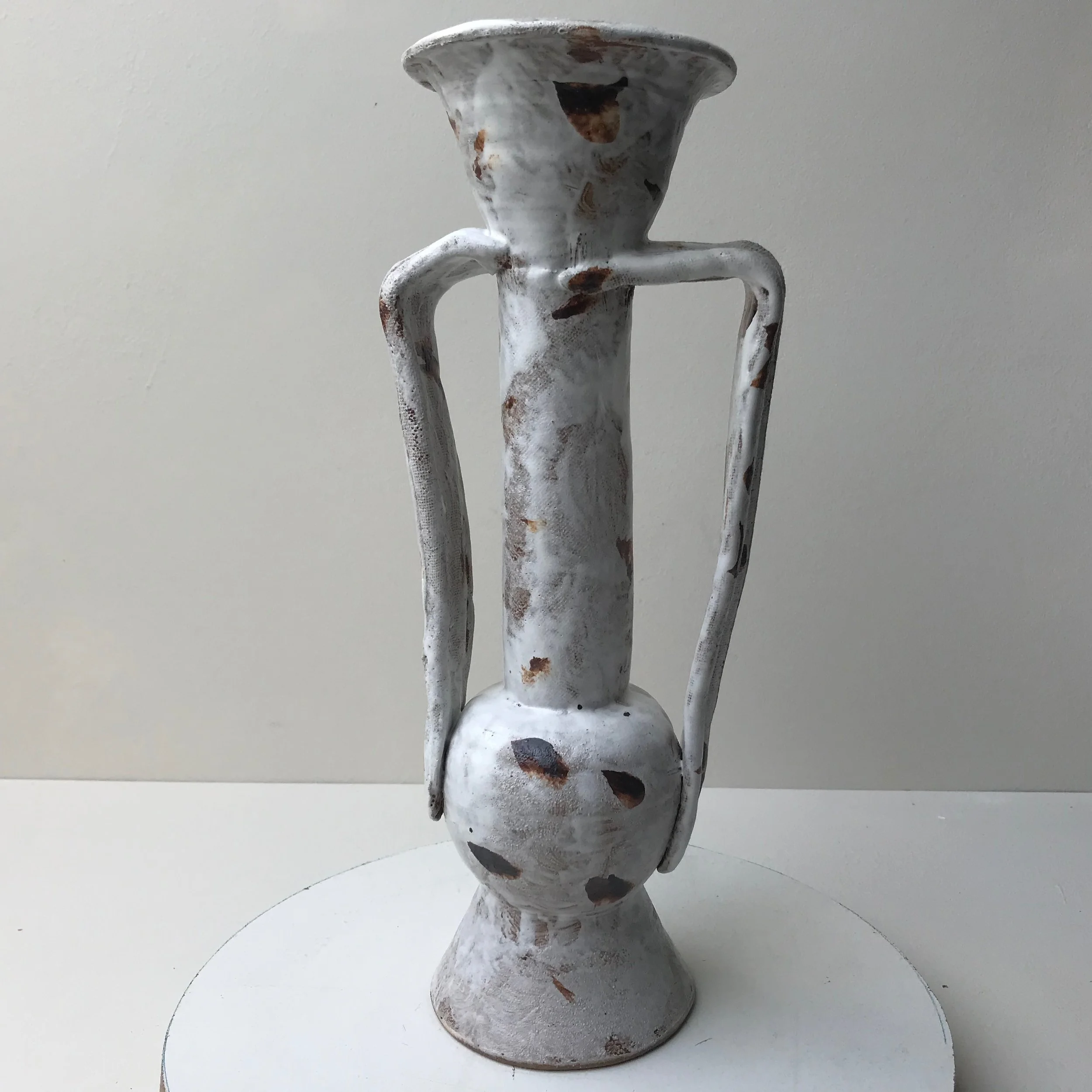 Large Bottle Vase with Broad Handles 