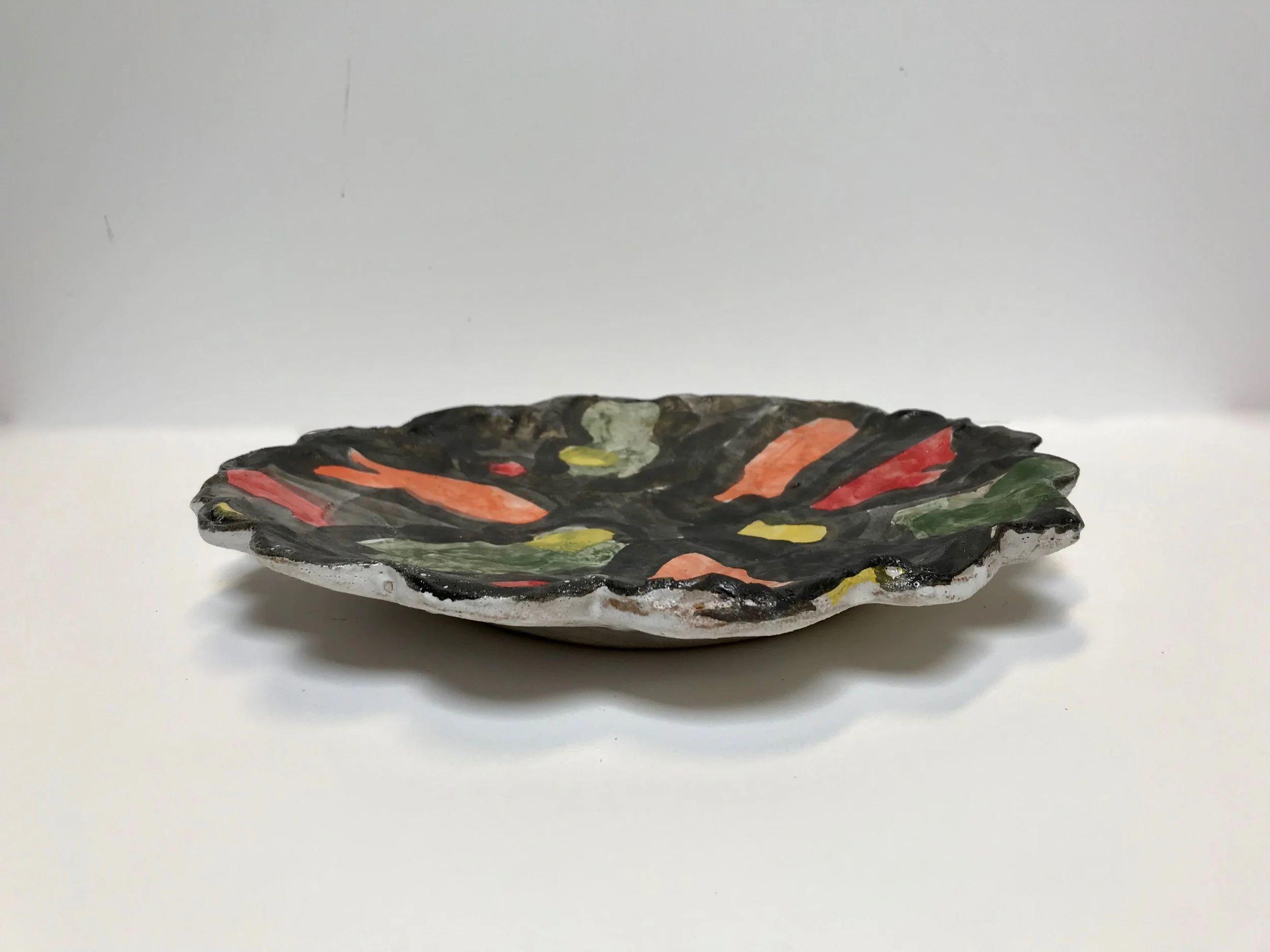 Foliated Lily Pond Plate