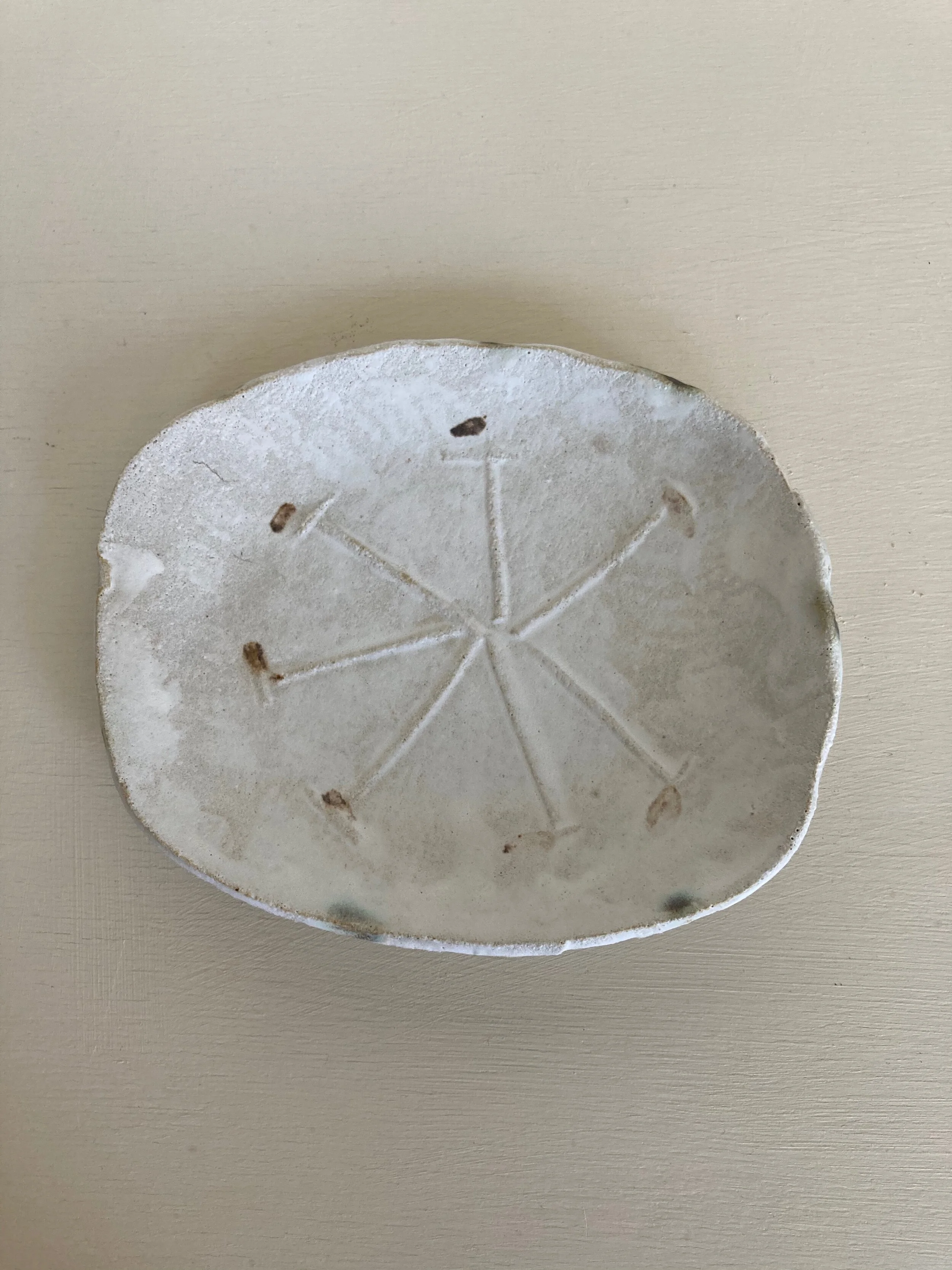 Small Plate with Blossom Design