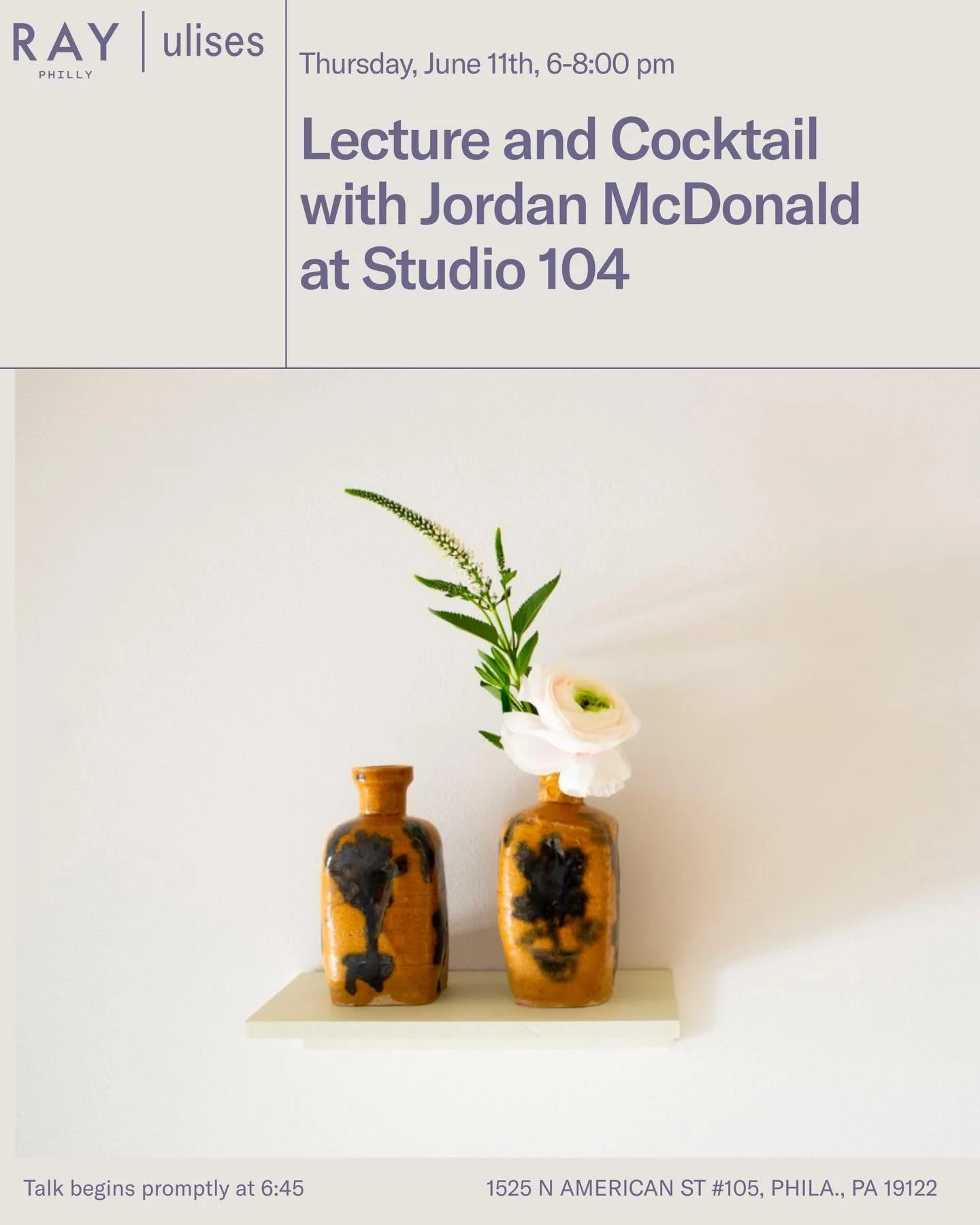 Next Thursday, I will give a talk about my recent work and influences during the final days of my show @studio105atray. I'll also discuss some of the artists who helped make Philadelphia a destination for the arts (for me). Thanks to @sonyamay and @r
