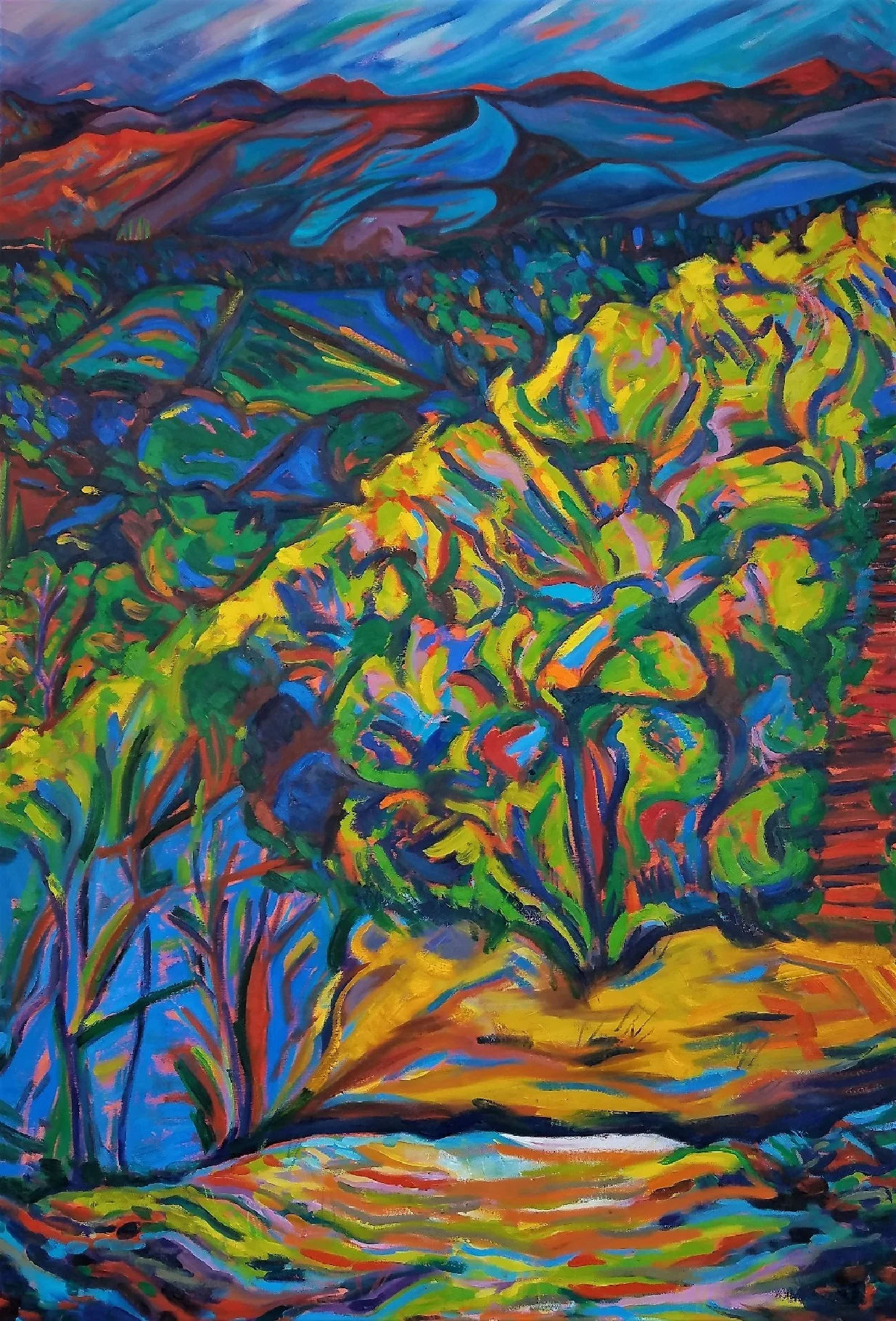 Uphill Rewind, Oil Paint, 45x65.jpg