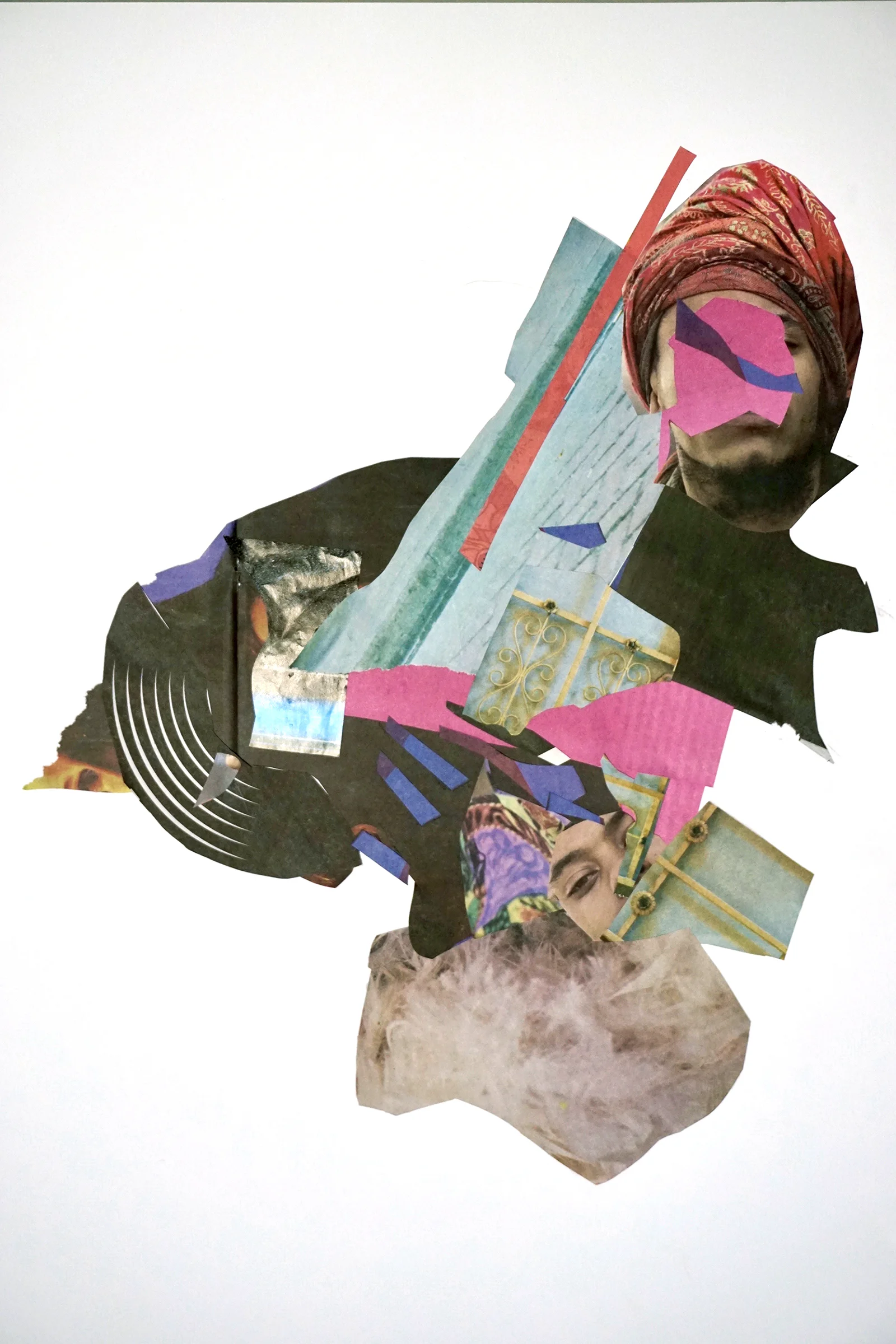 JennyAguirre.PrettyBird.24x19. collage on paper.jpg