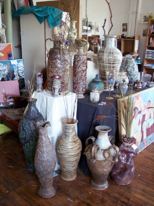 "Pots in my studio"