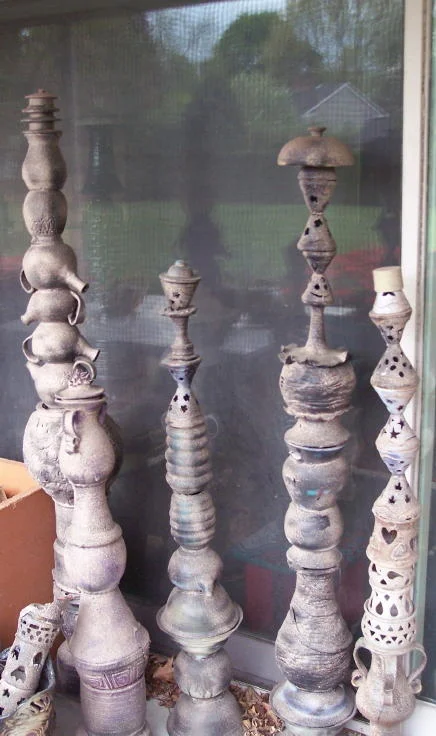 "Tall sculptures"