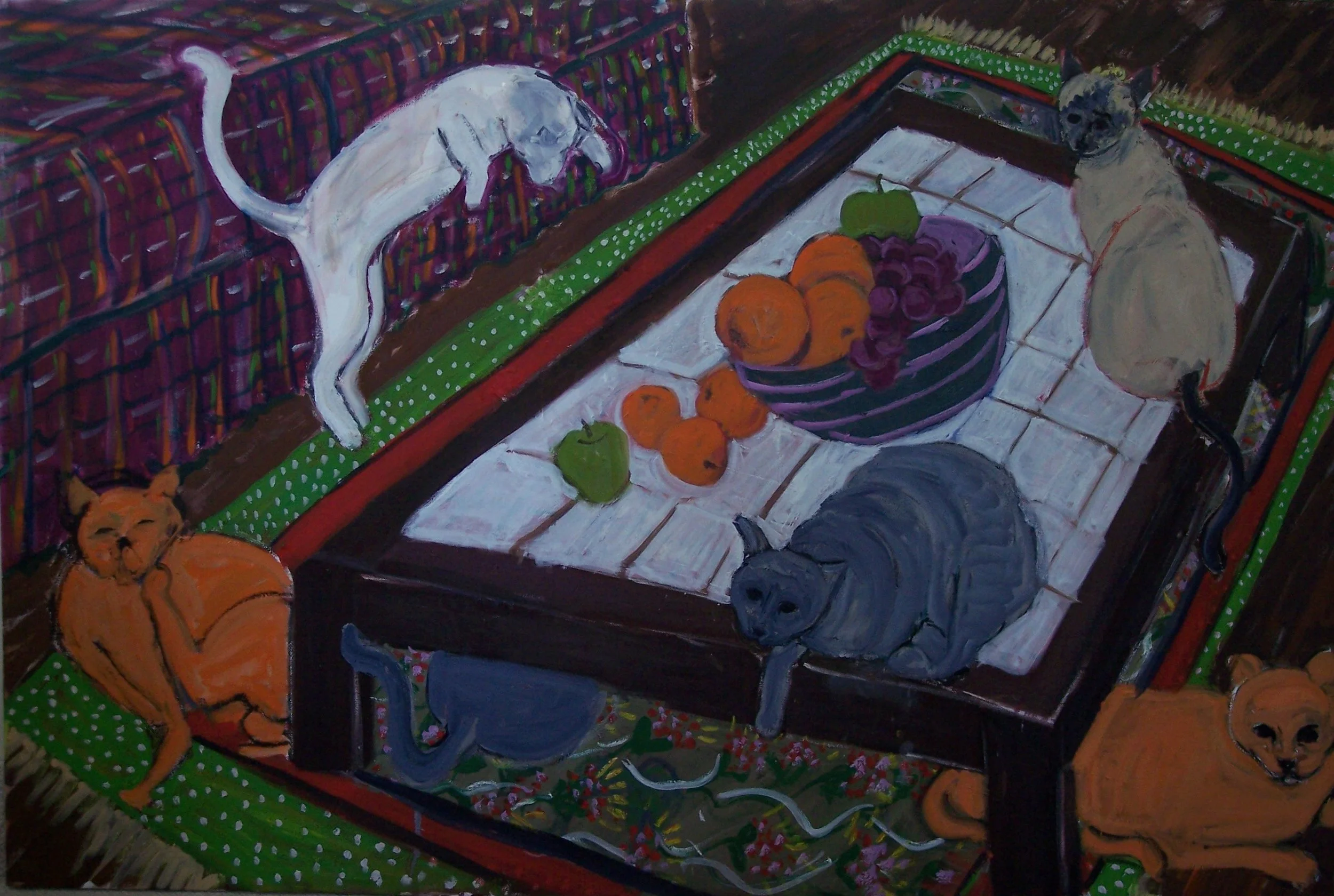 Six Cats (40 X 60)