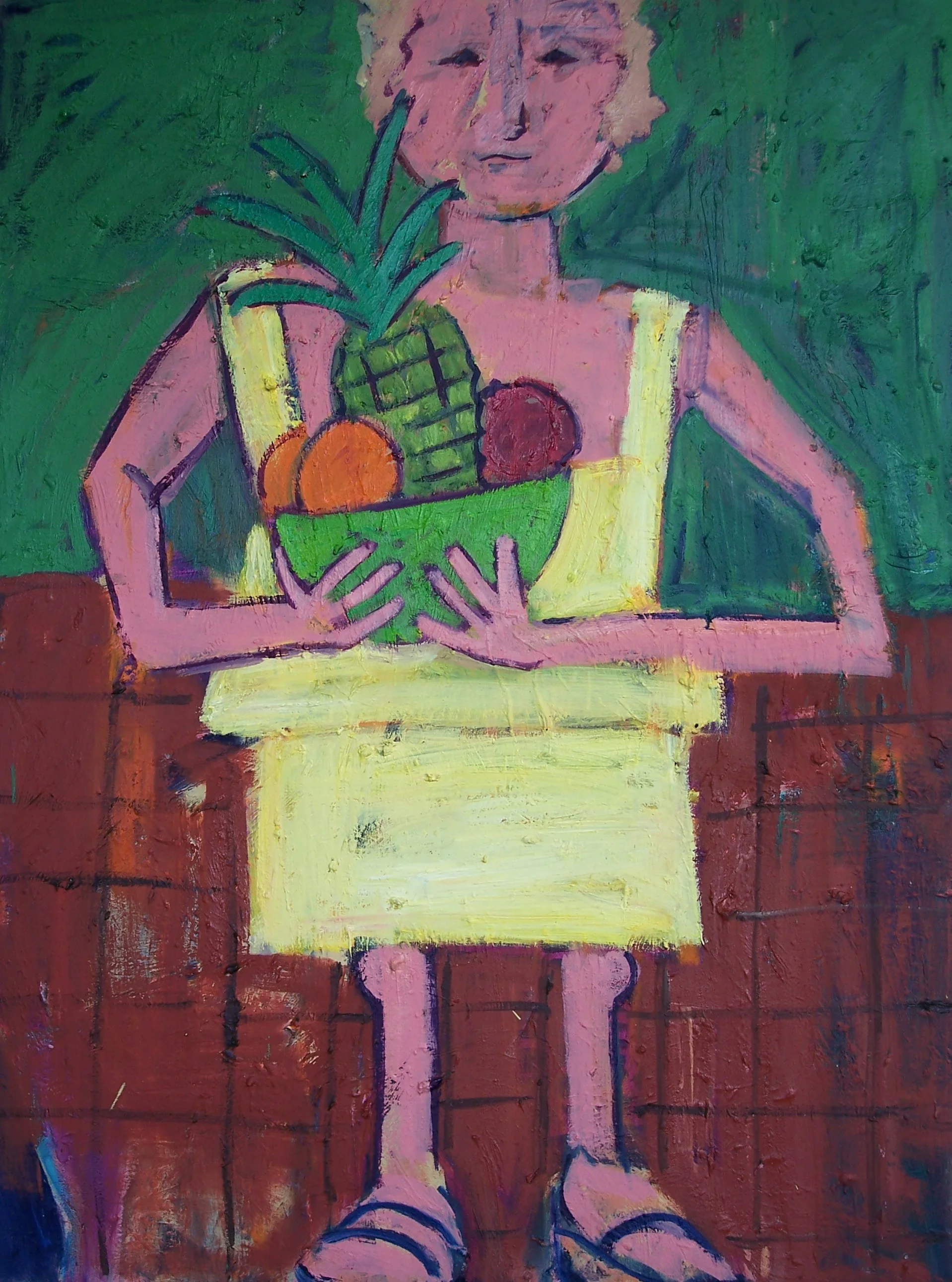 Woman with Fruit (30 X 40)