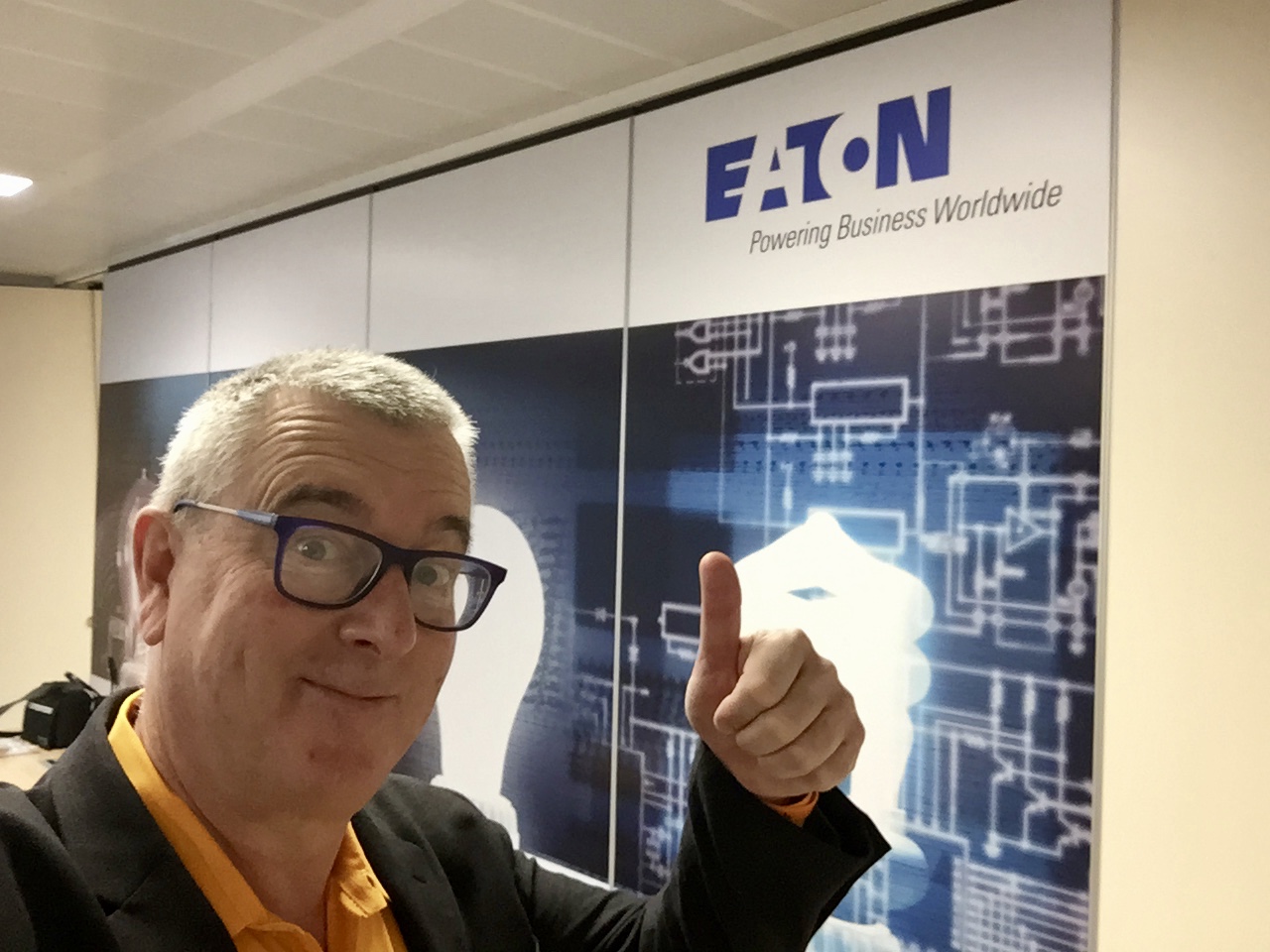 At Eaton Corp, in Budapest, Hungary. The Orange Frog, Happiness Advantage program from Shawn Achor and ITLN.