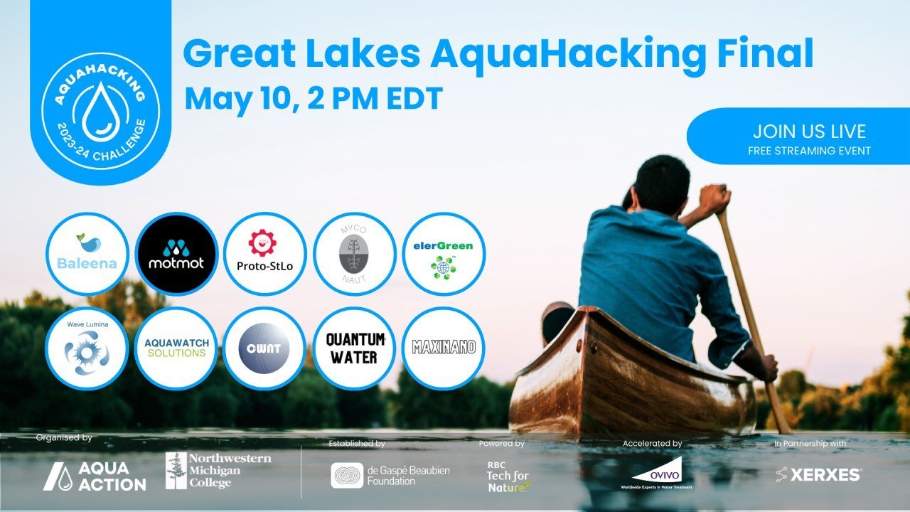 Traverse City is upping its Pitch Prize game this month. We're hosting the Great Lakes AquaHacking Challenge and our founder, Bill, is one of the judges. Tune in live to this international event with over $20k in prizes! @nmc
@TakeAquaAction  https:/