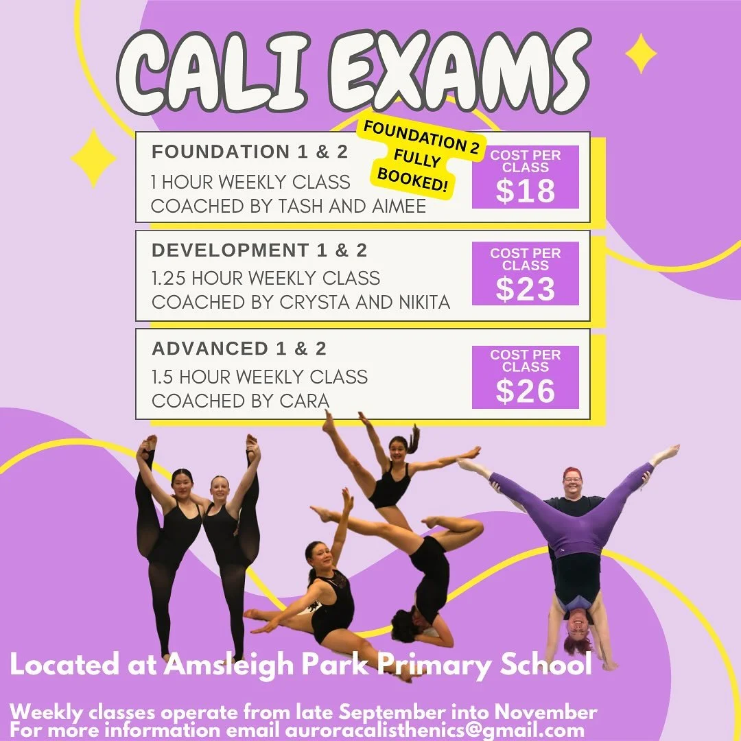 🌟CaliExam Classes🌟

We will be running CaliExam preparation classes from late September through to November!
These classes are designed to support pupils as they refine their technique, build confidence, and prepare for their upcoming exams.

For f
