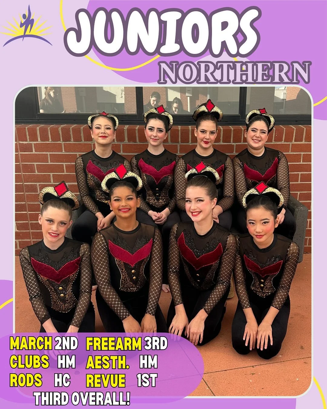 ✨Juniors Northern - Third Place✨
Congratulations to our beautiful Juniors who hit the stage for their Northen  competition a couple of weeks ago! We are so incredibly proud of all of your hard work that you all put in, especially with lots of last mi