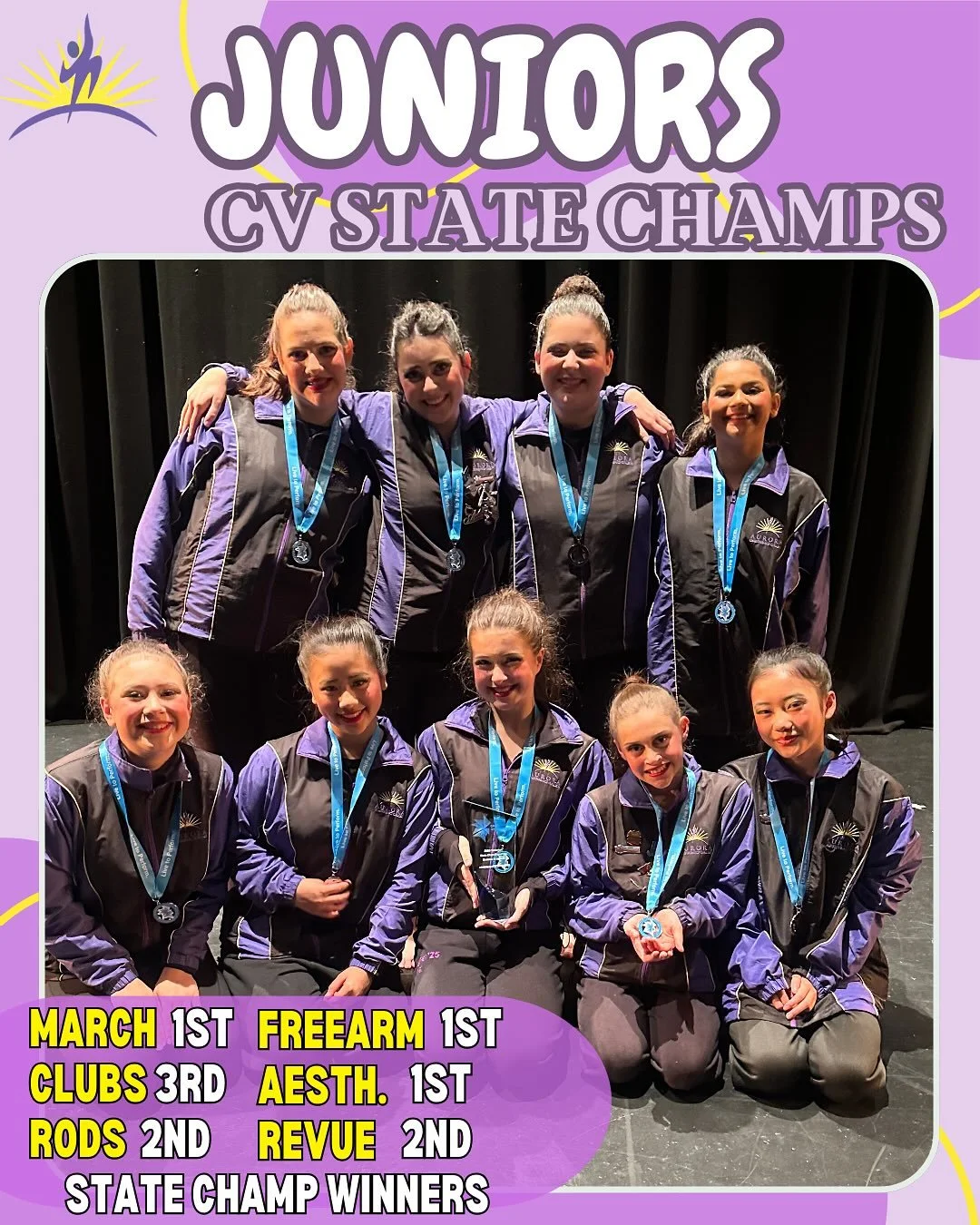 ✨Juniors State Championships- Aggregate Winners✨
Congratulations to our newest State Champions! Our gorgeous Juniors had their @calisthenicsvictoria State Championship competition, fought hard and managed to walk away as champions! We are so incredib