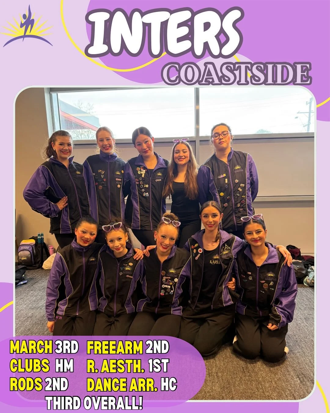 ✨Inters - Coastside✨
Congratulations to our fabulous Inters who competed at their third comp of the year at @coastsidecomp ! We are so incredibly proud of your performances and the fighting energy you brought in such a tight and even competition! Bri