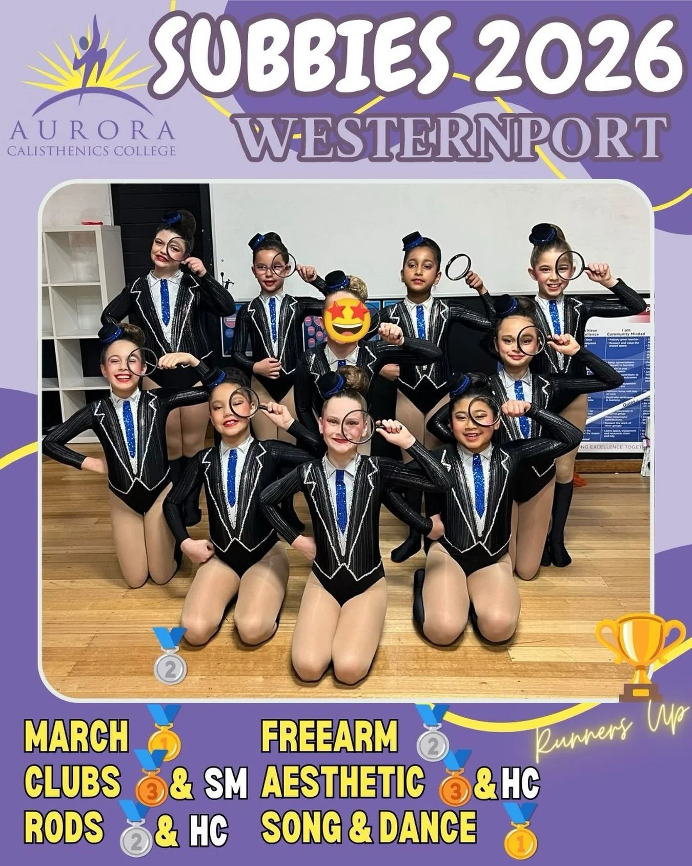 Congratulations to the Aurora Subbies team on their performance at Westernport - 🏆 Reserve Aggregate
🥇March
🥉&amp;🏅Clubs (SM)
🥈&amp;🏅Rods (HC) 
🥈Freearm
🥉&amp; 🏅Aesthetics (HC)
🥇Song &amp; Dance