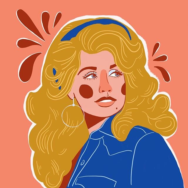 The Queen of Country herself, Miss Dolly Parton. A submission for @krclradio &lsquo;s Women Who Rock mural contest. I&rsquo;m excited to say that I was chosen! I won&rsquo;t be painting Dolly, but I&rsquo;ll share who I will be soon.