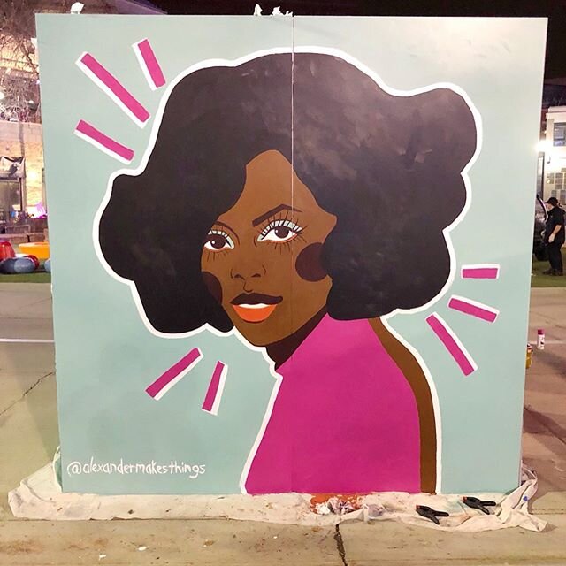 It&rsquo;s taking me awhile to finally post about this... but here is @dianaross for @krclradio ! Sorry about the picture quality, I finished it quite late at night. Celebrating #internationalwomensday surrounded by incredible female artists was so e