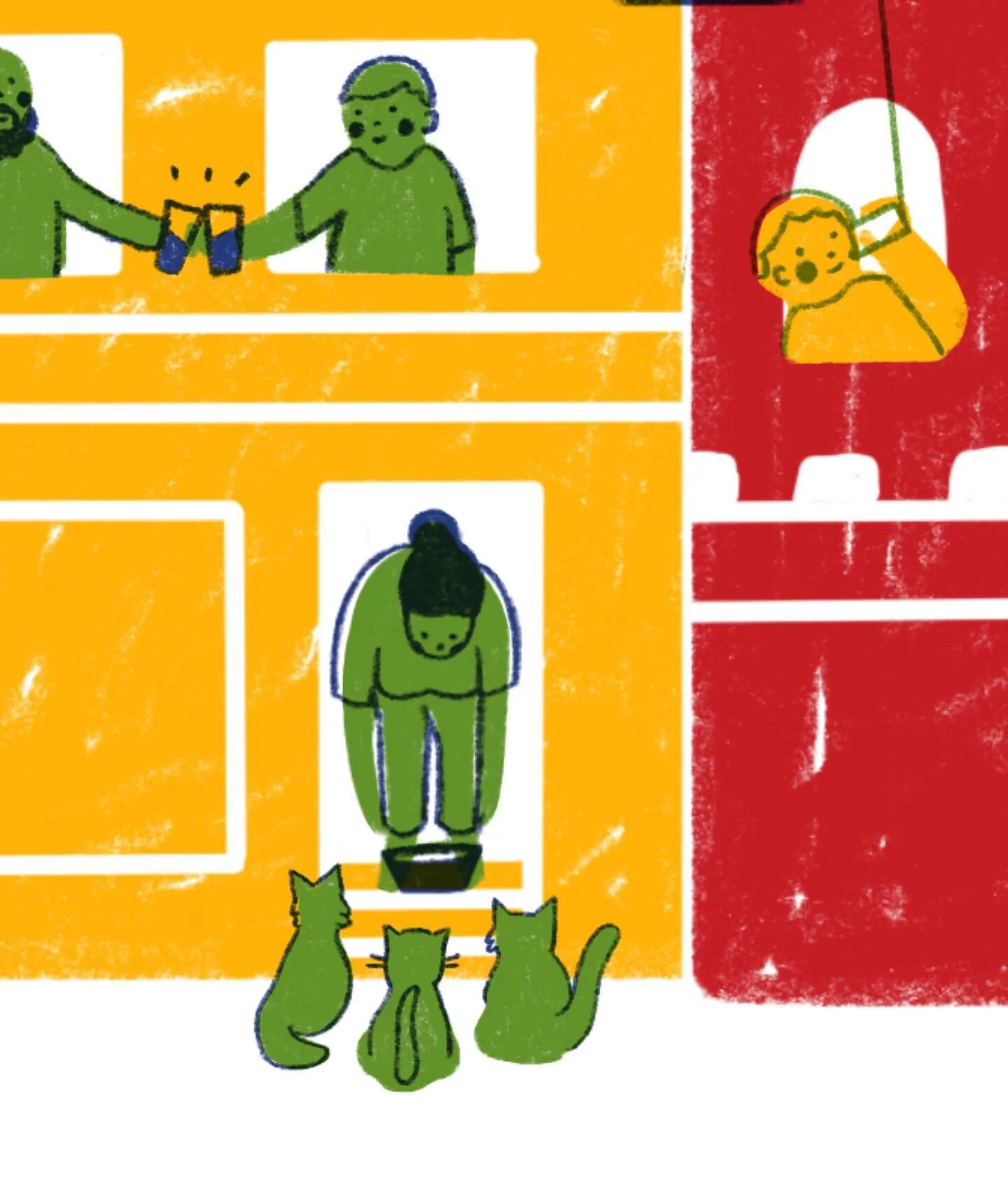 Growing up, my mom befriended a neighborhood cat by feeding her cans of spaghetti-o&rsquo;s. After a few months of this, we took her as our own and aptly named her Big Kitty. 🍝🐱