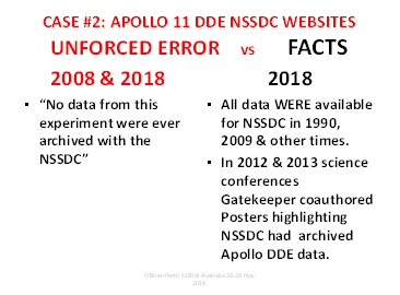 Case 2 “Unforced Error vs Facts”