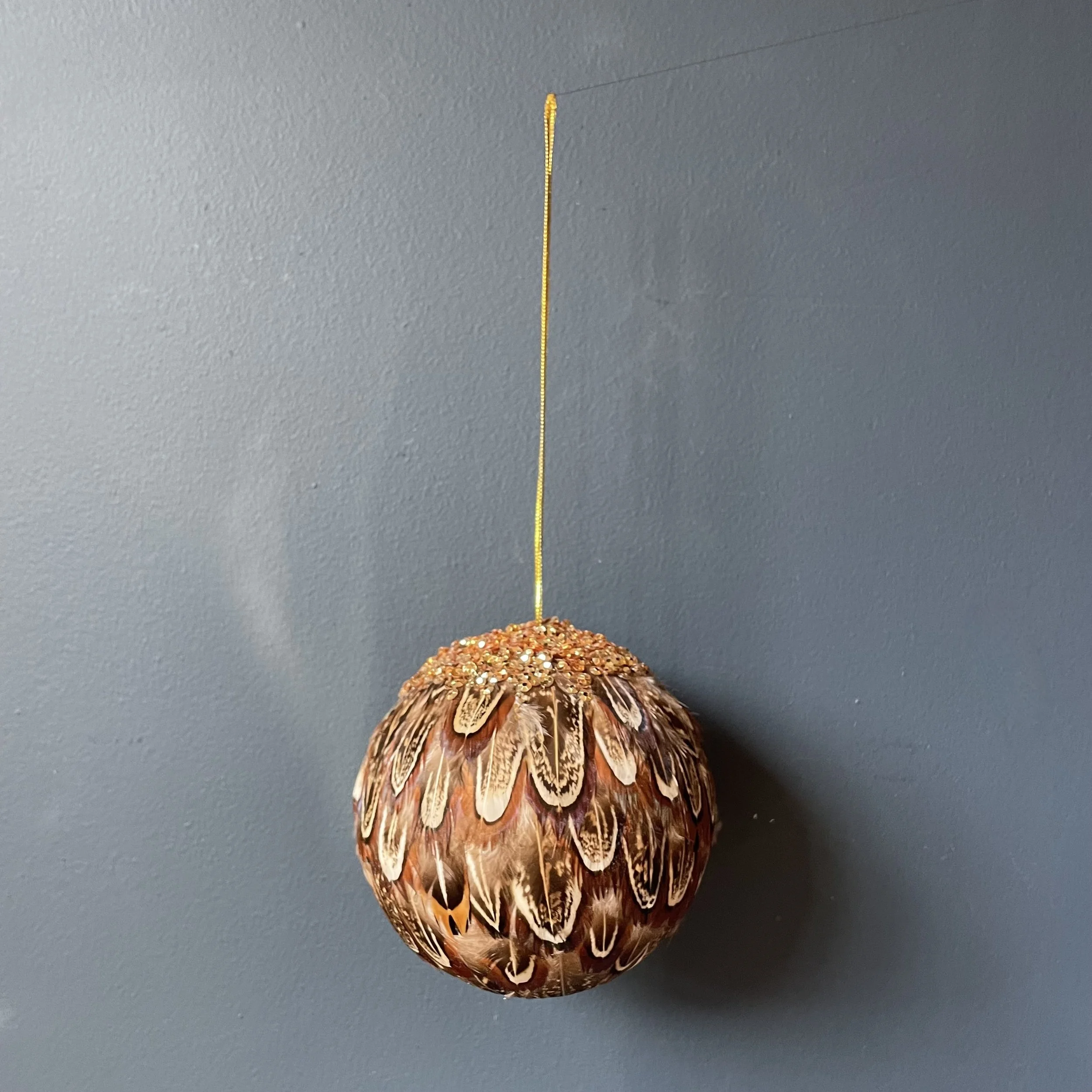 Pheasant Feather Bauble