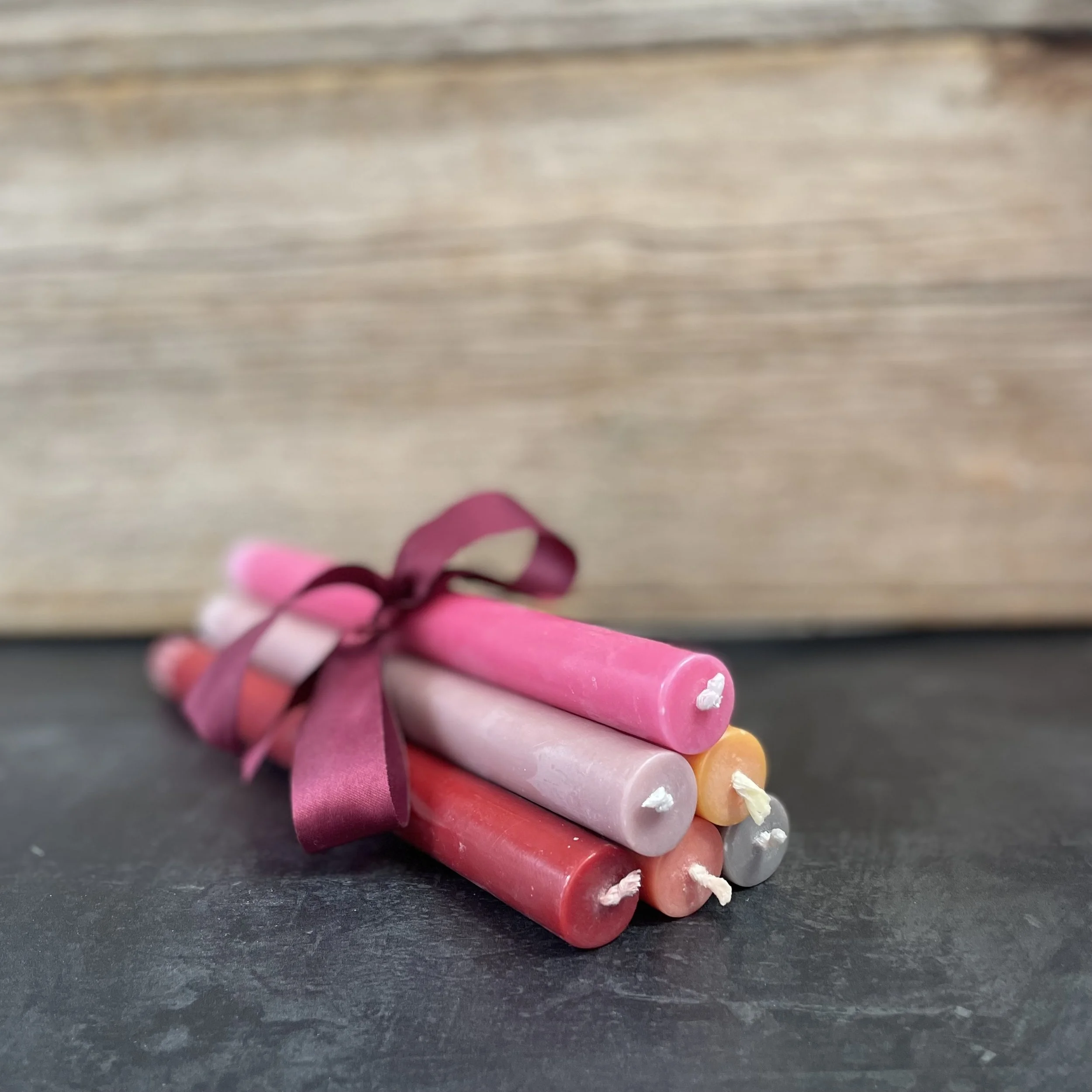 Shades of Pink Multicoloured Pillar Candles