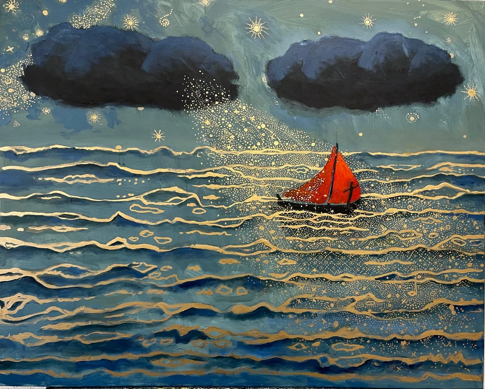'At Sea'     120 x 90 cm