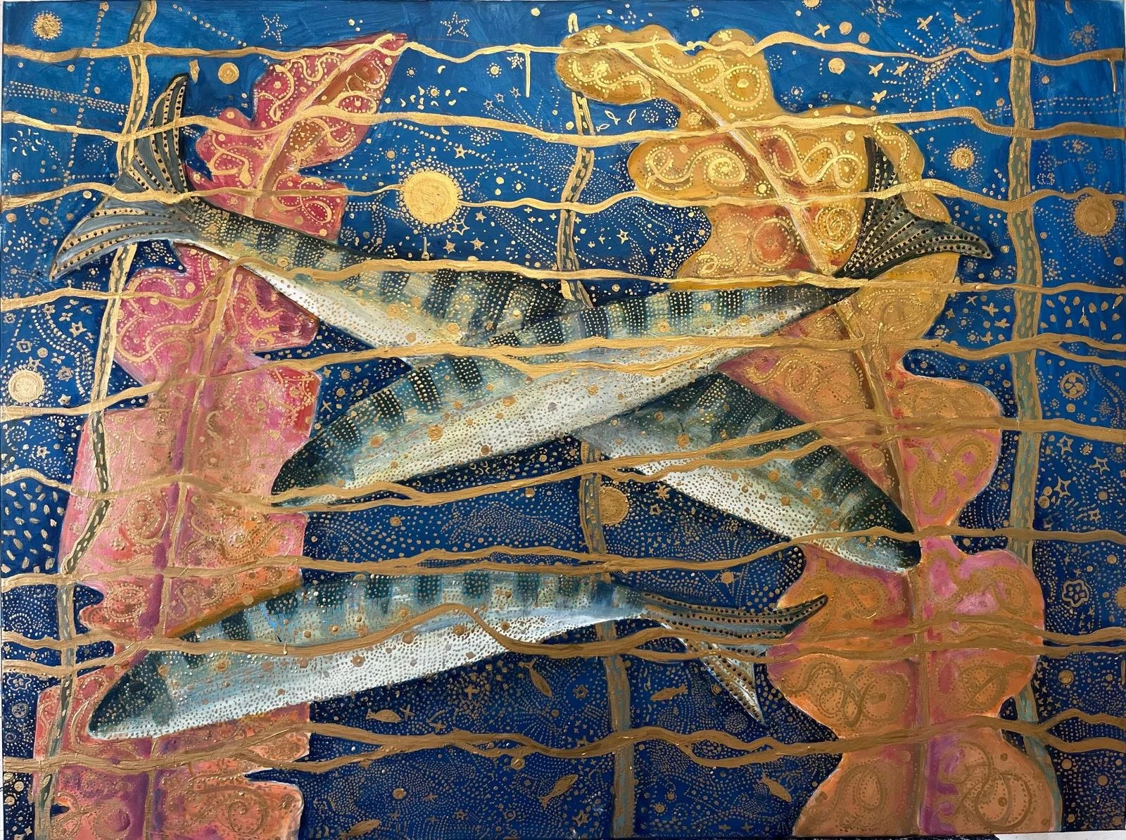 'Swimming Among The Stars'    120 x 90 cm