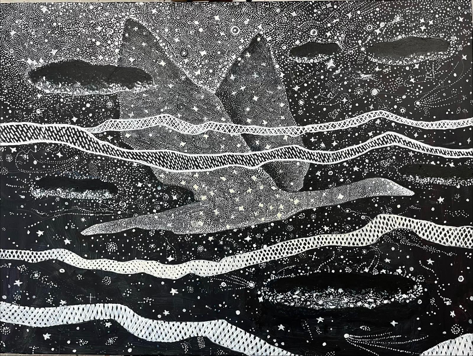 'Flying Through The Galaxy'    120 x 90 cm