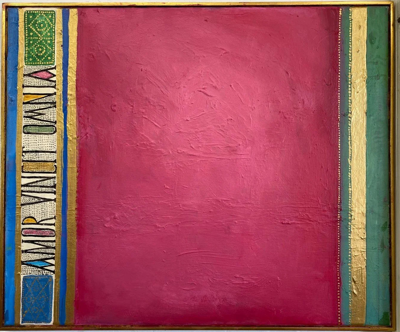 'Love conquers all' Latin   50 x 60 cm